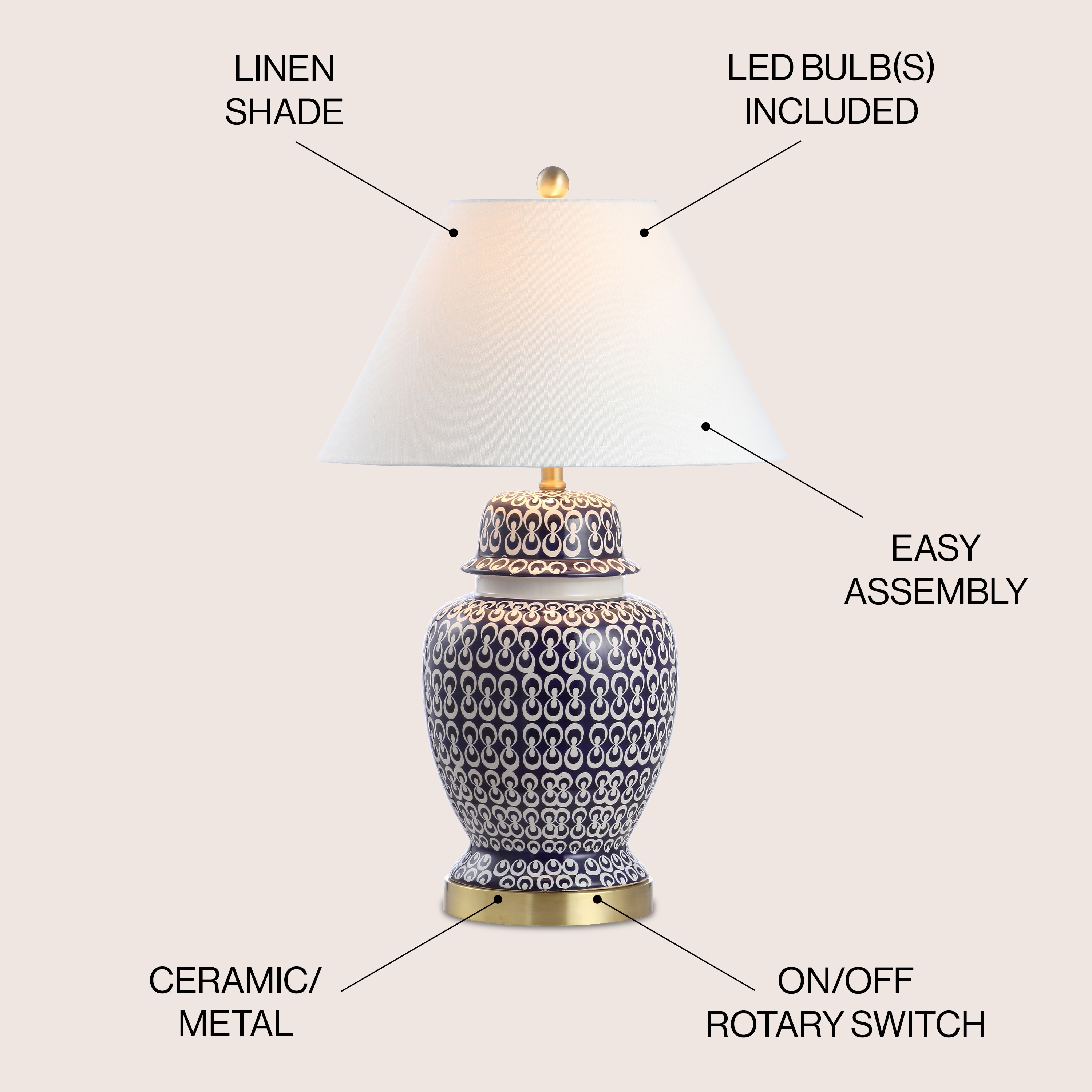 JONATHAN  Y JYL6612A Table-Lamps - View #3