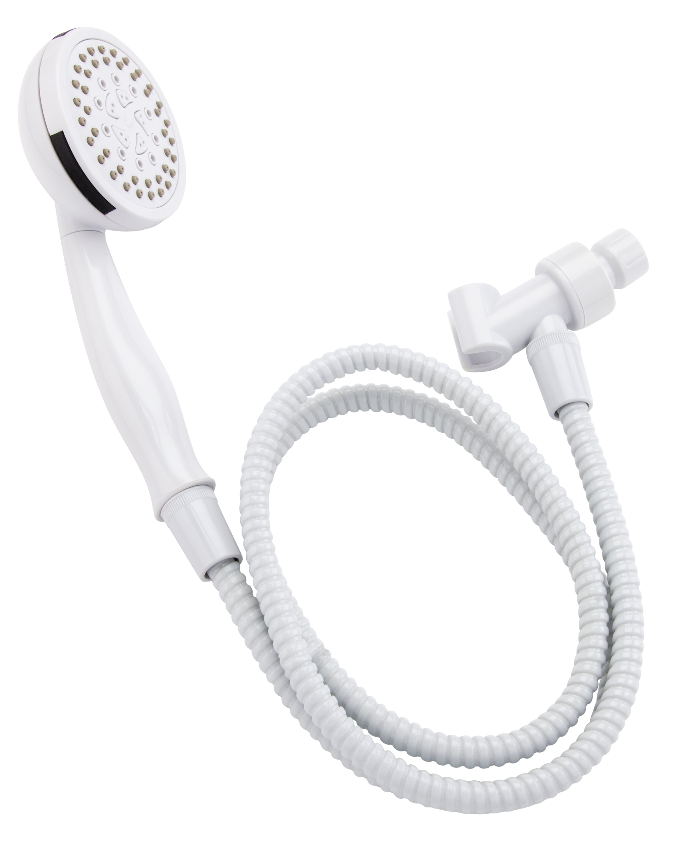 Keeney K745WH Stylewise 5.0 -Spray White 3.86-in Round Handheld Shower Head 1.8 GPM