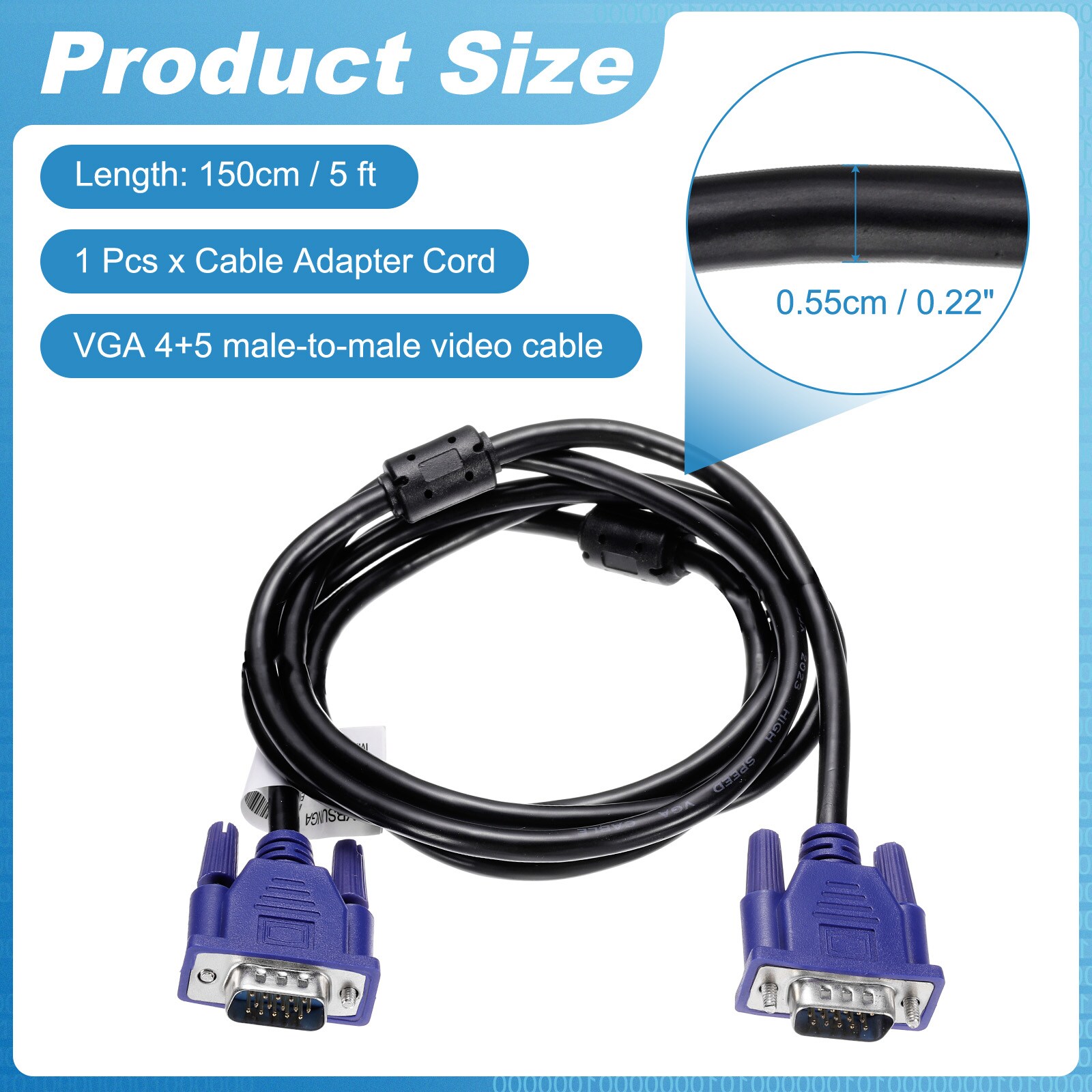 Unique Bargains S26080700UX3239 Stereo-Audio-Cables - View #2