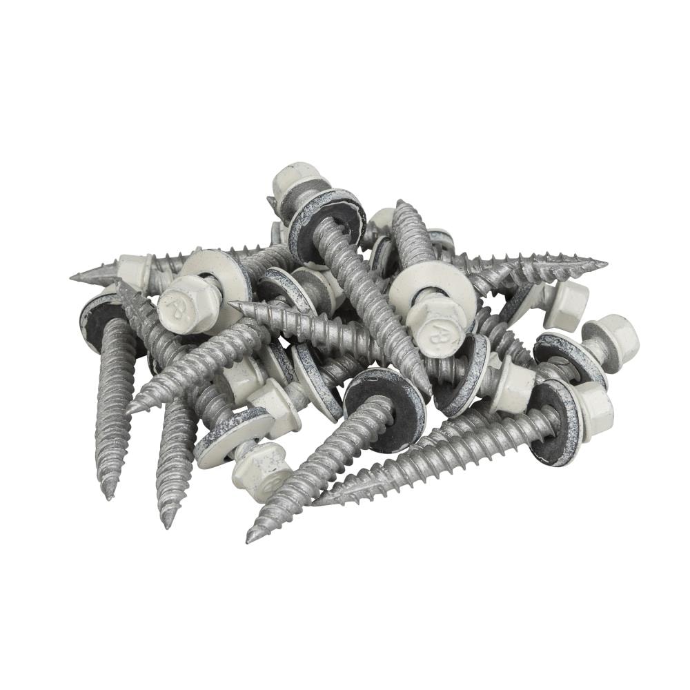 Acorn SW-MW15W250 Metal To Wood Building Screws 1-1/2 Inch White: Roofing  And Building Metal To Wood Screws (810468002849-1)