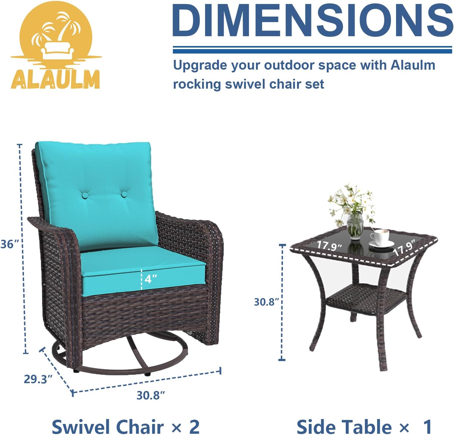 ALAULM LS-SRC-BLUE Patio-Chairs - View #5