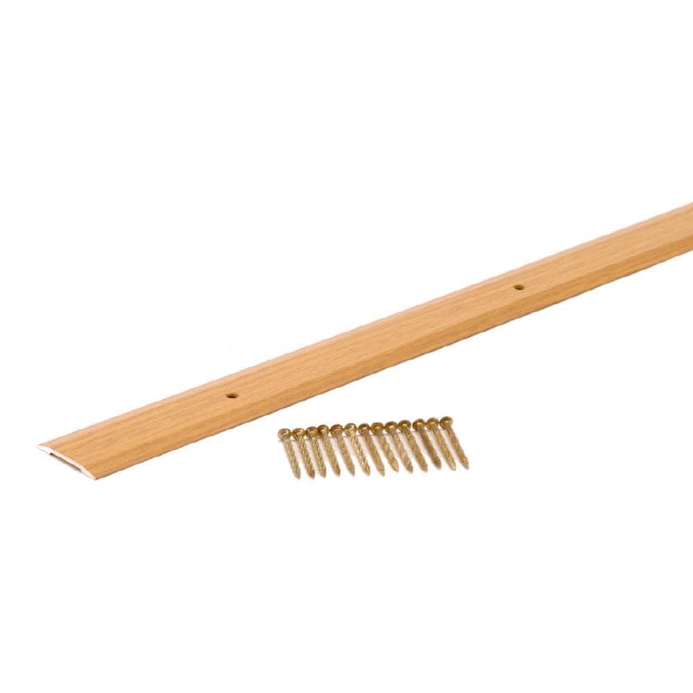M-D 40137 Oak 0.25-in T x 1.25-in W x 72-in L Metal Seam binder