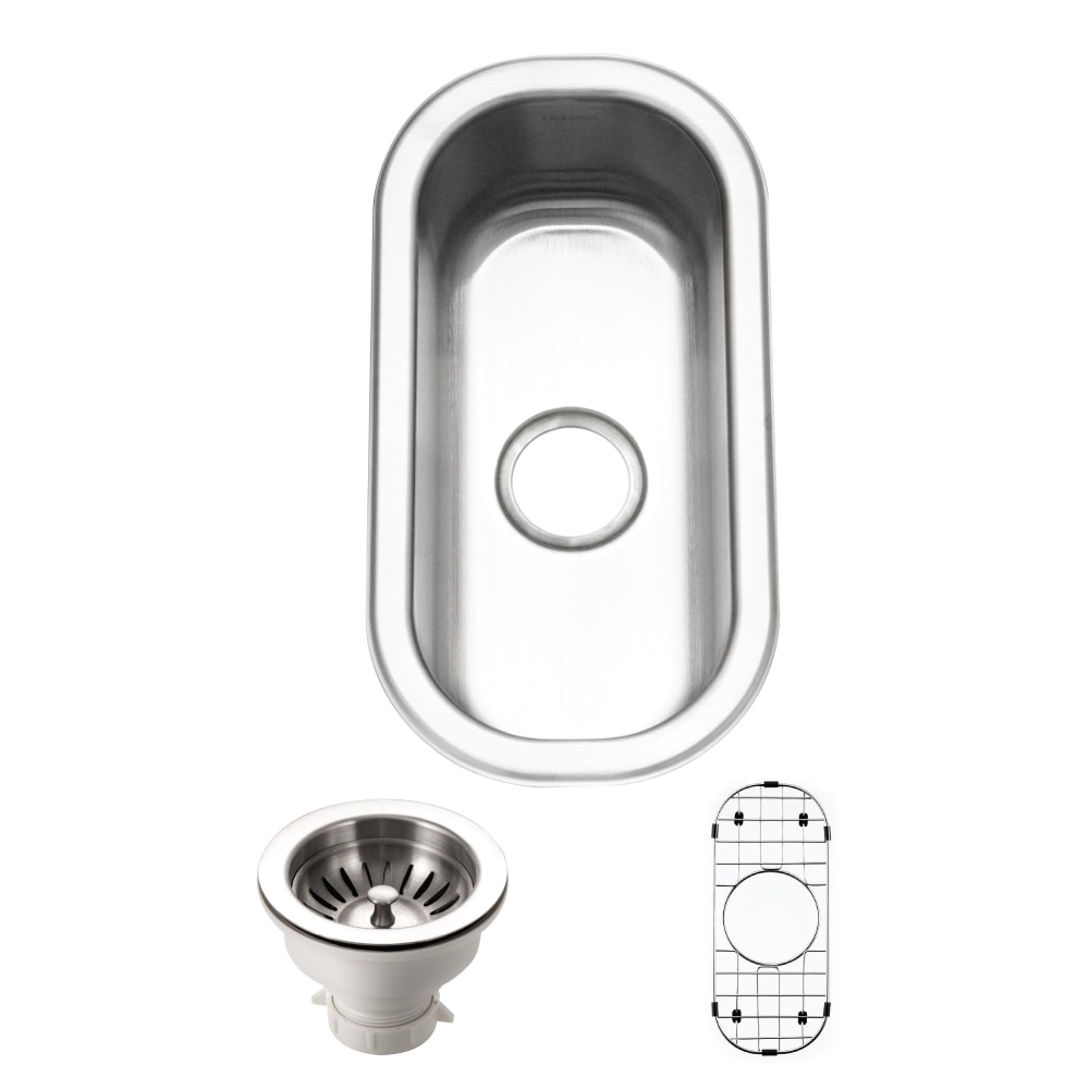HOUZER  CS-1105-C Club 10 inch x 18 inch Stainless Steel Undermount Bar/Prep Sink