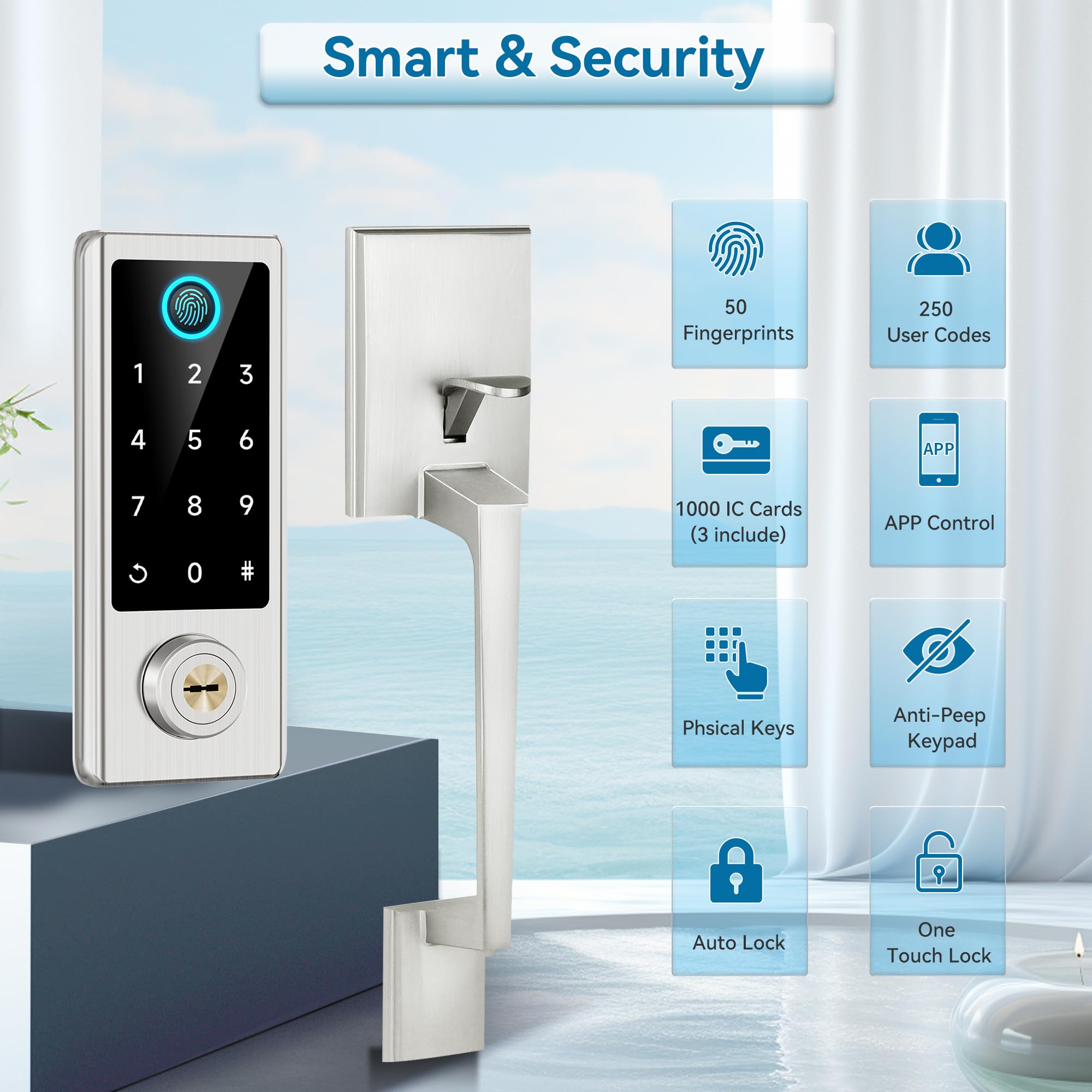 Aoibox LABS7ZT7 Door-Deadbolts - View #2
