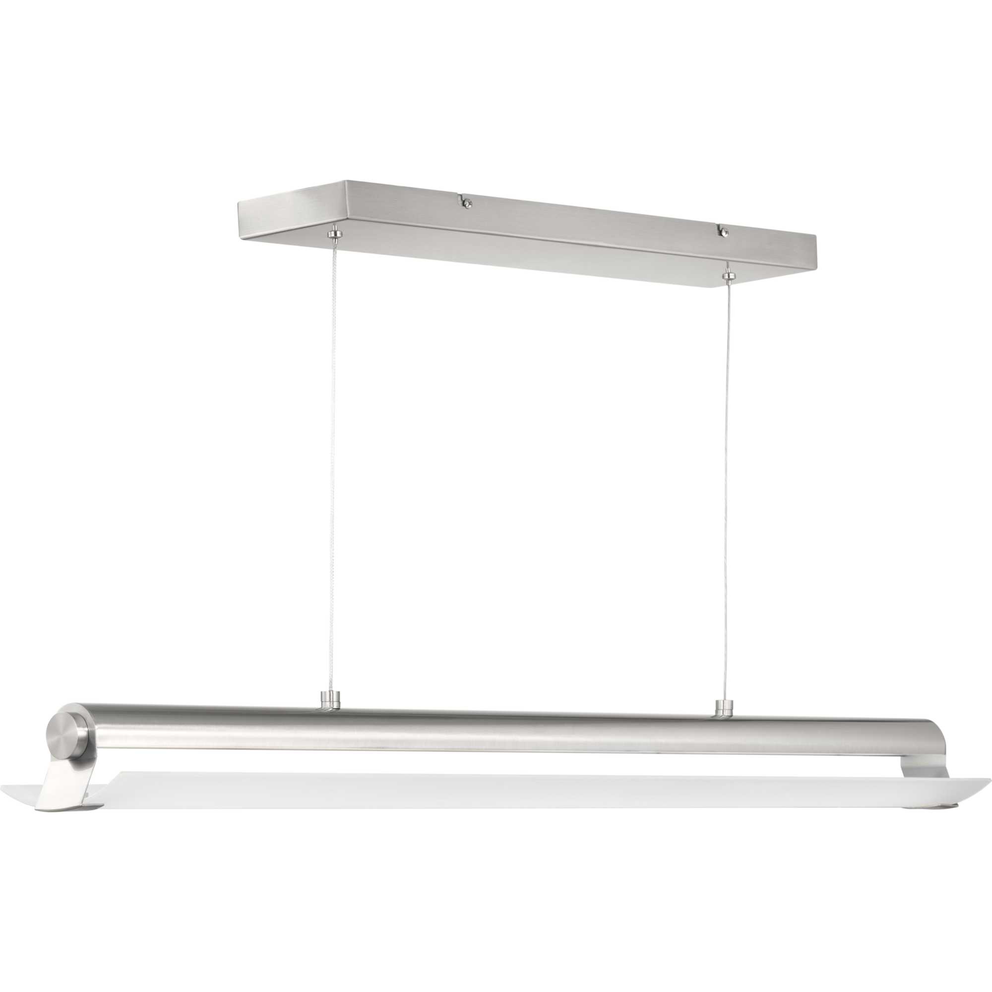 Progress Lighting P500002-009-30 Concourse LED Brushed Nickel Modern/Contemporary Etched Glass Linear LED Hanging Pendant Light