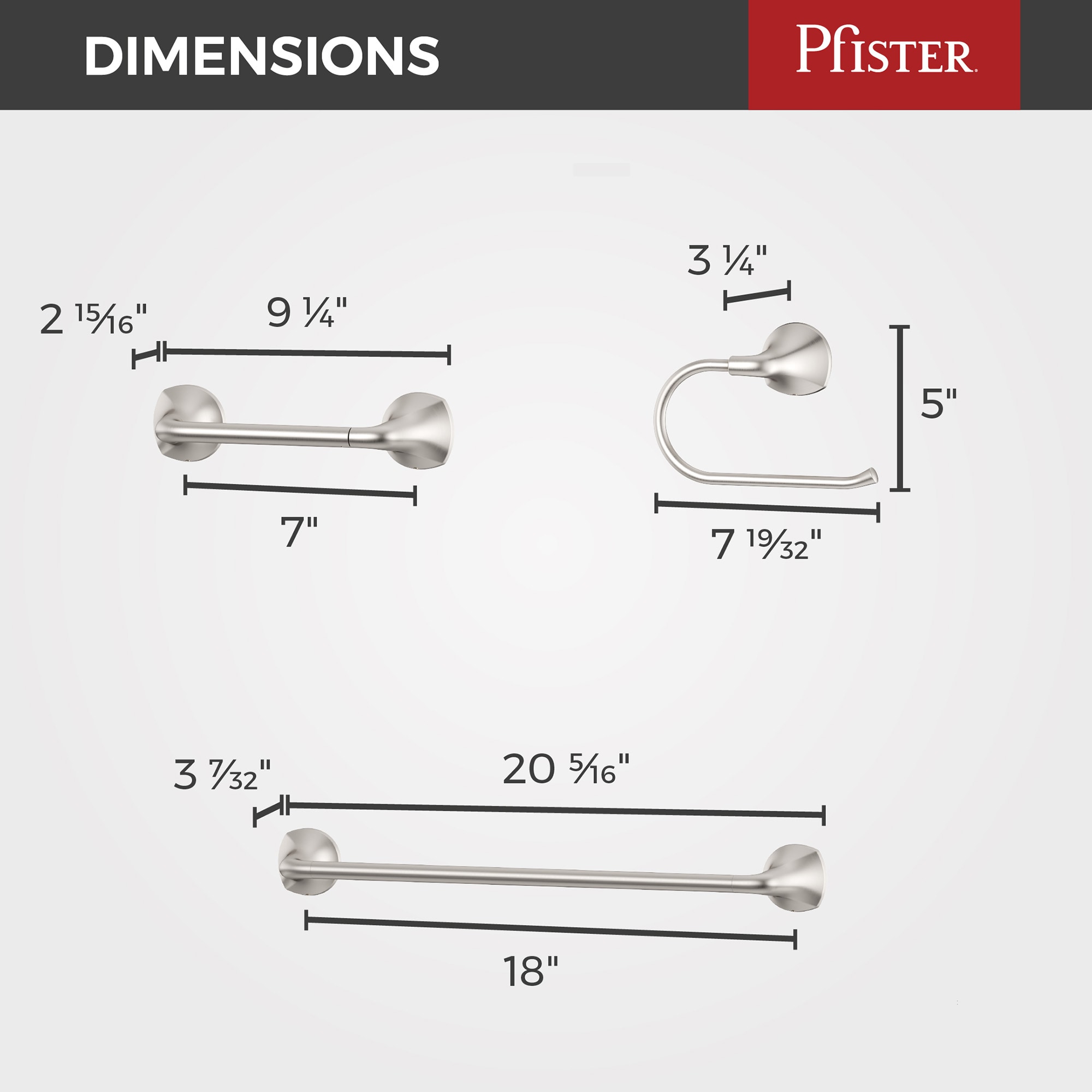 Pfister BTB-RCH3GS Decorative-Bath-Hardware-Kits - View #4