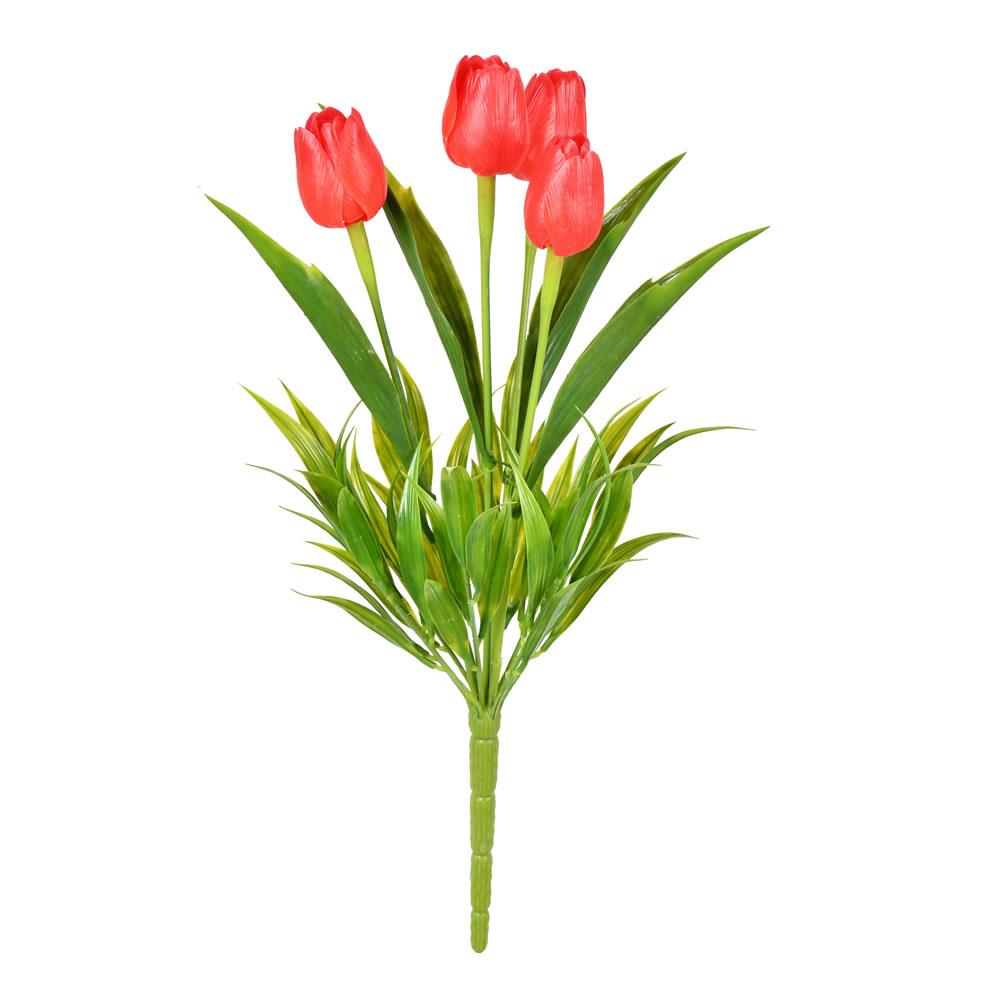 Vickerman FF192103 17-in Red Indoor Tulips Artificial Flower