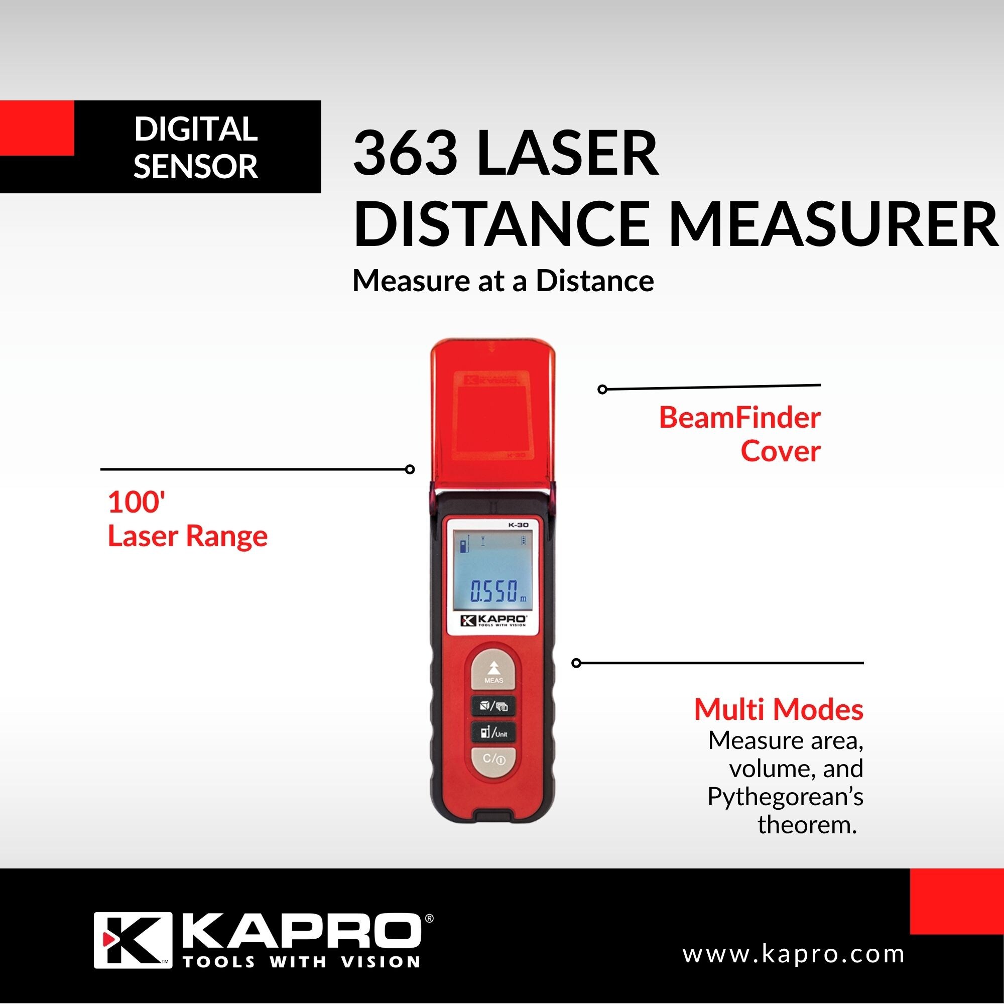 Kapro 363 Laser-Distance-Measurers - View #2