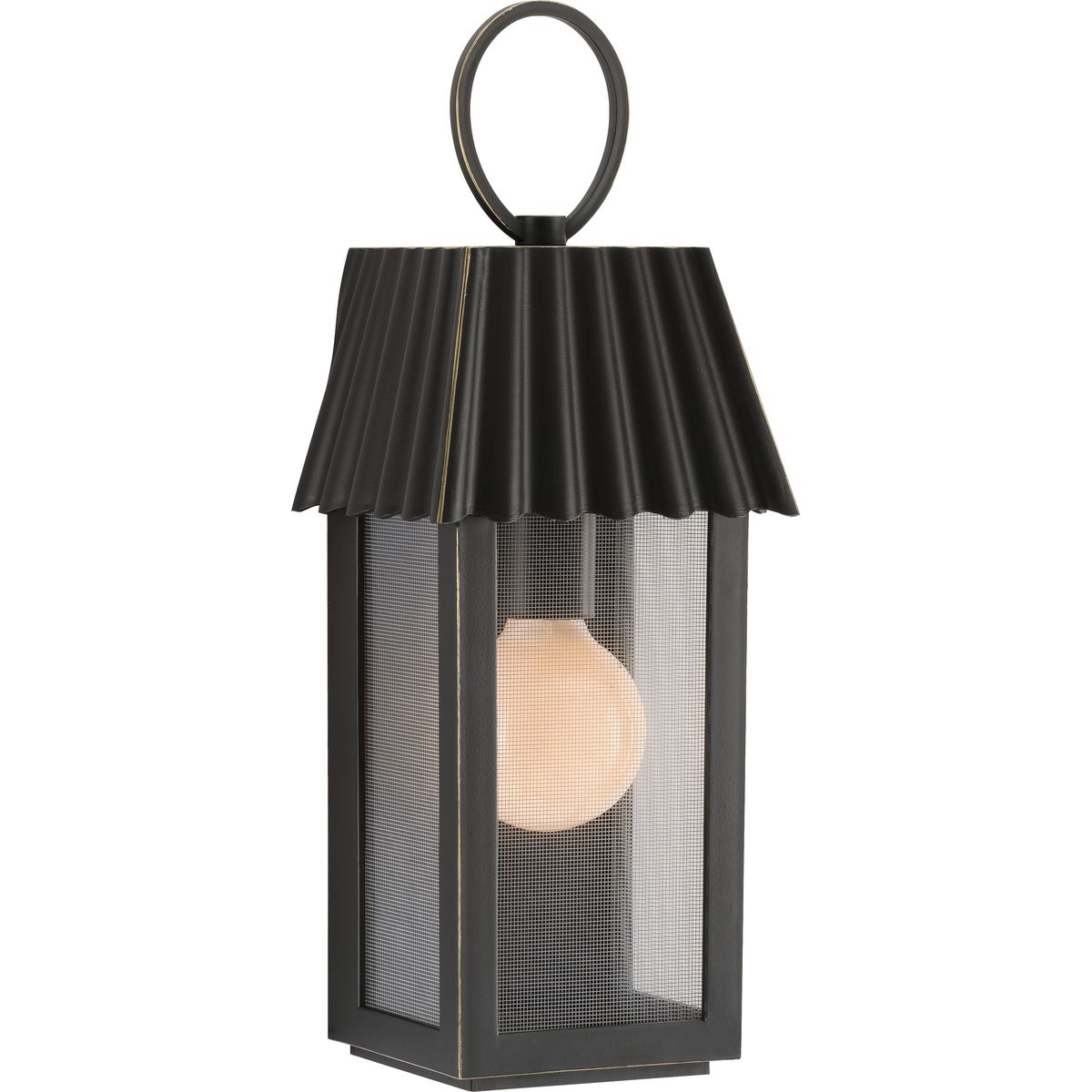 Progress Lighting P560305-108 Point Dume-Hook Pond 1-Light 16.5-in Oil Rubbed Bronze, Outdoor Wall Light