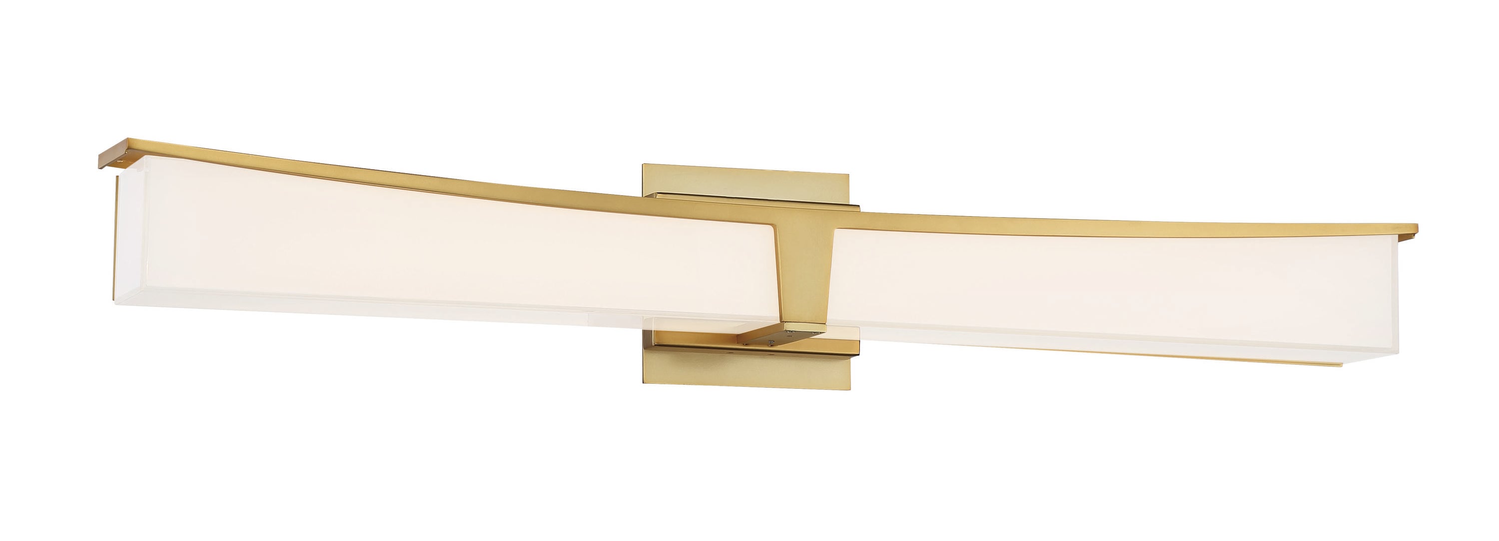 George Kovacs P1534-248-L Plane Family 30-in 1 -Light Matte Gold Integrated LED Modern/contemporary Vanity light bar