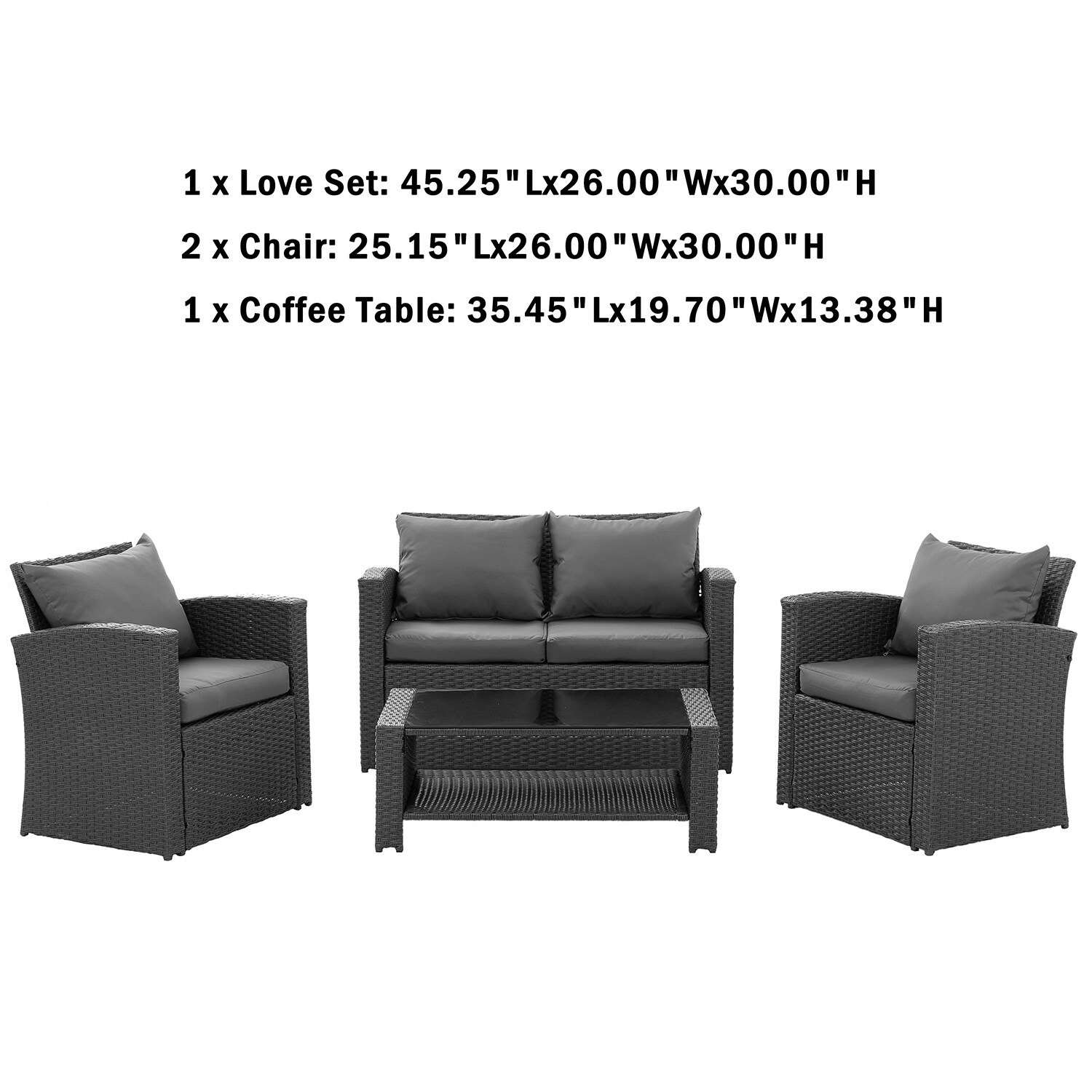 SINOFURN SYB790010GY Patio-Conversation-Sets - View #19