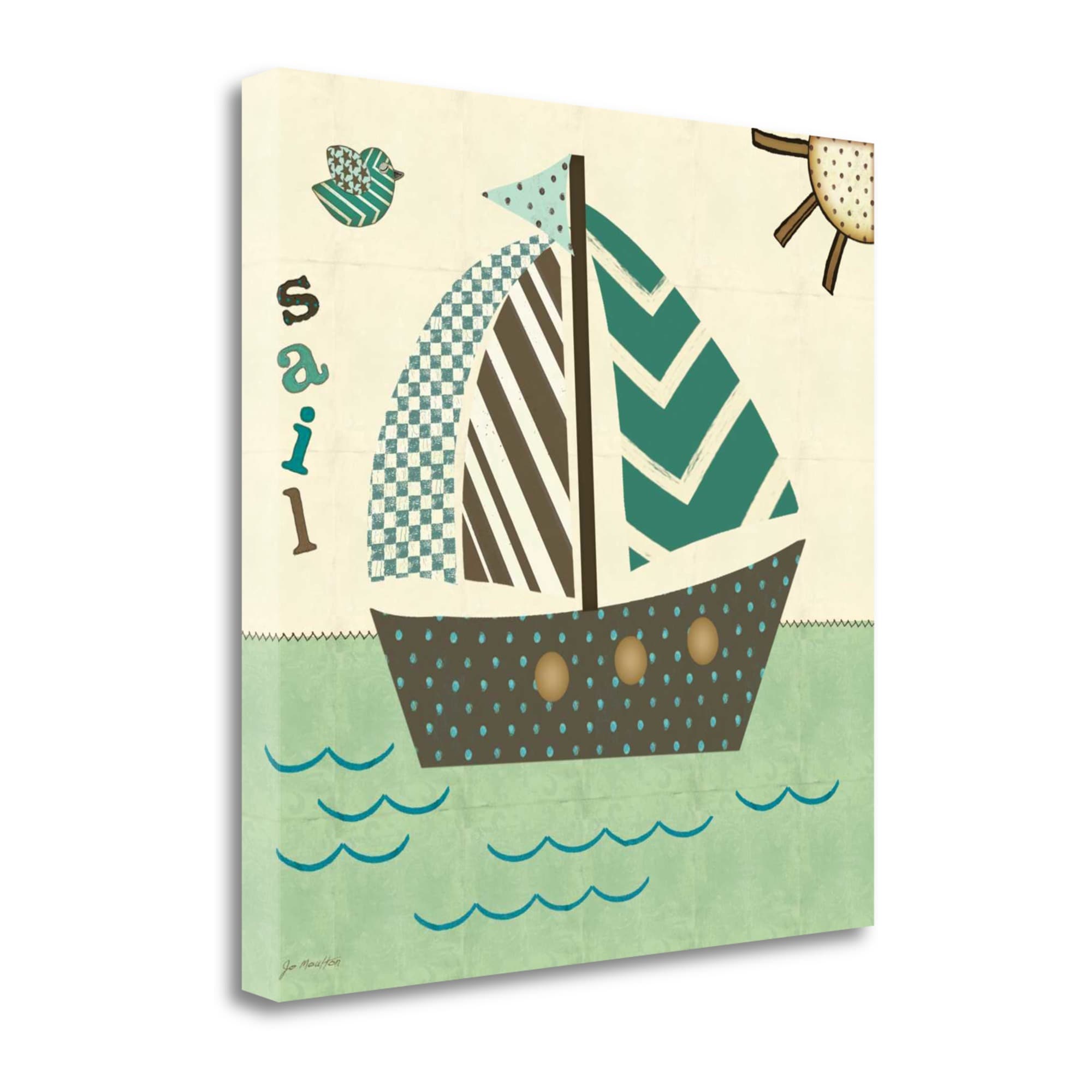 Tangletown Fine Art Sails West Jo Moulton 24-in H x 24-in W Print on ...