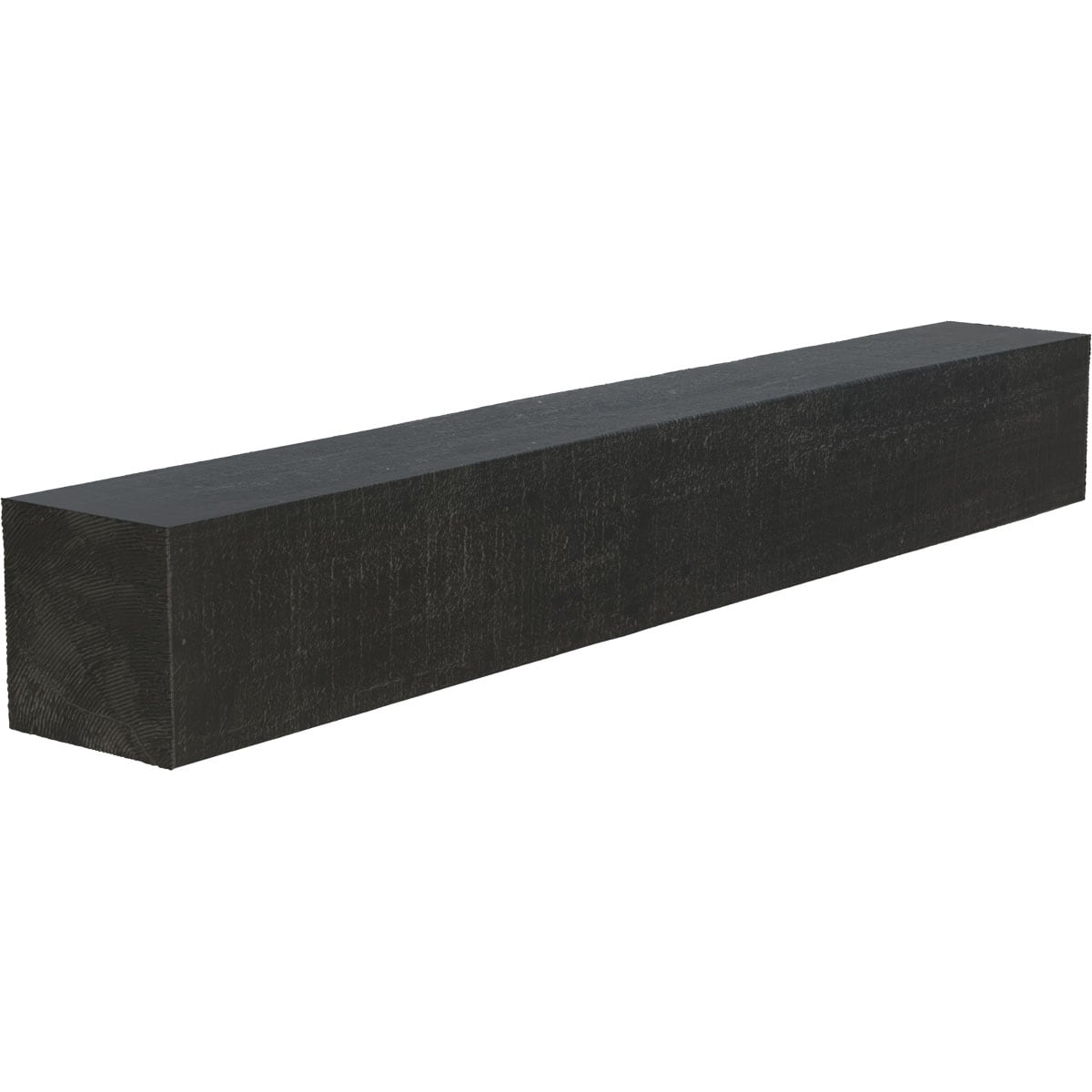 Ekena Millwork MANURC04X06X48ES 48-in W x 4-in H x 6-in D Aged Ash Hollow Urethane Rustic Fireplace Mantel