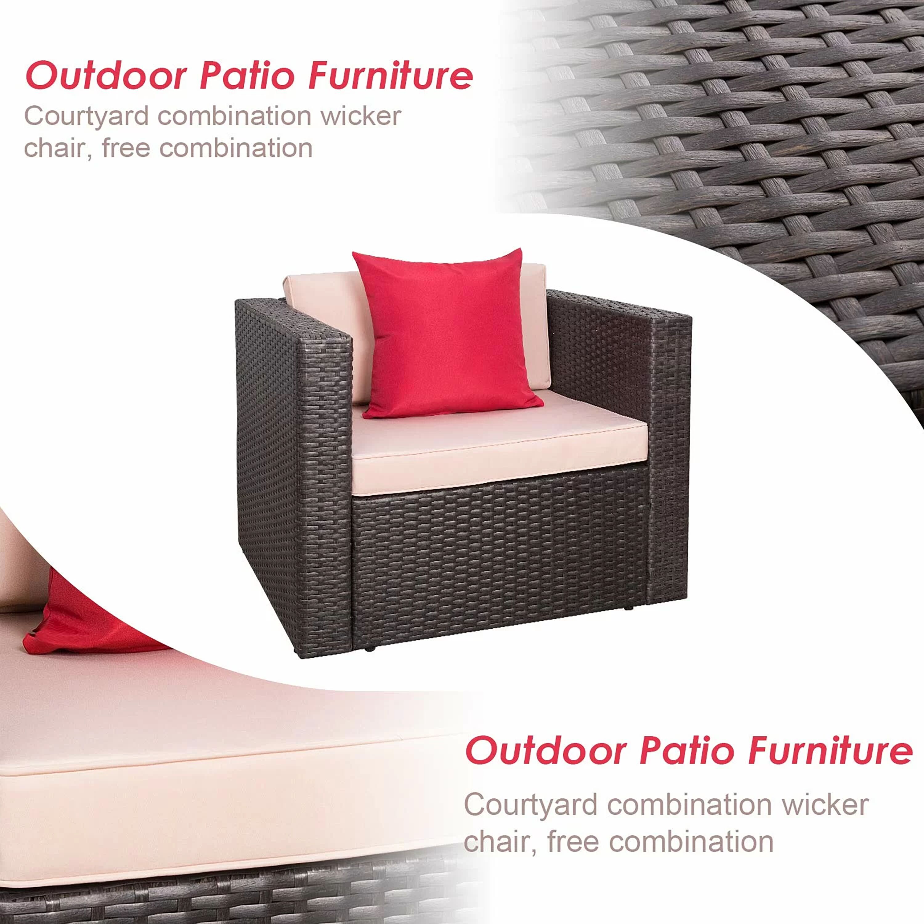 Vineego LS-71C1S1A1AS0BG Patio-Conversation-Sets - View #4