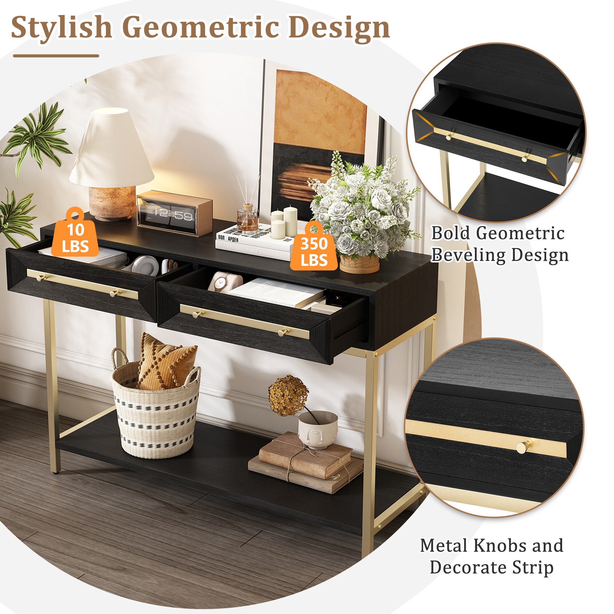 FurniFusion SF-R-7910B Console-Sofa-Tables - View #5