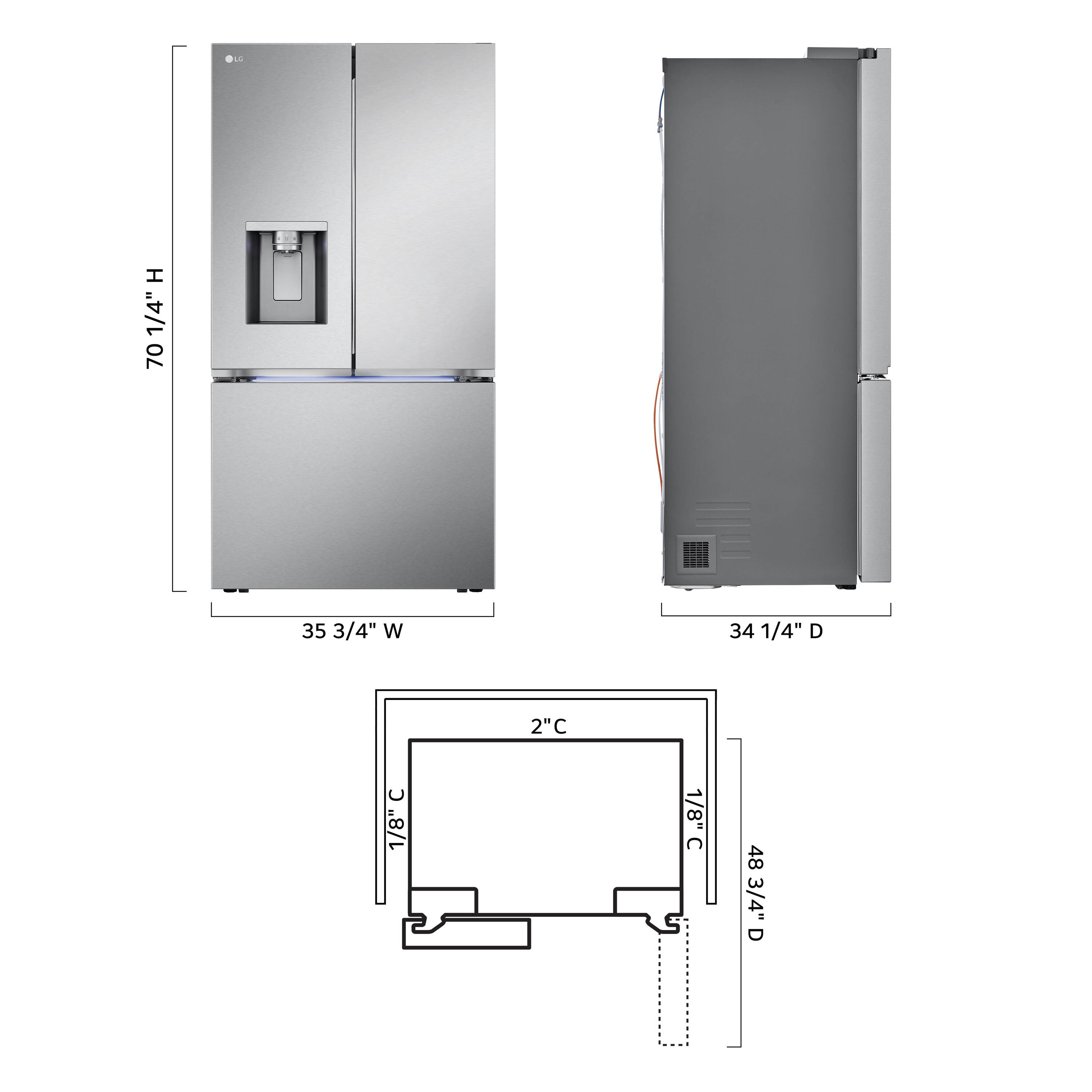 LG LRYXS3106S French-Door-Refrigerators - View #15