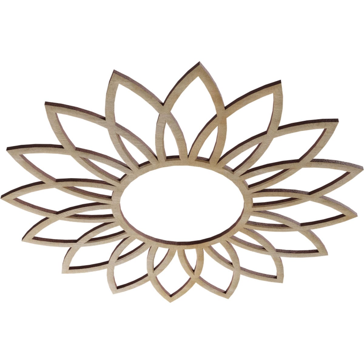 Ekena Millwork CMWP18X18X0250DAHI Ceiling-Medallions - View #2