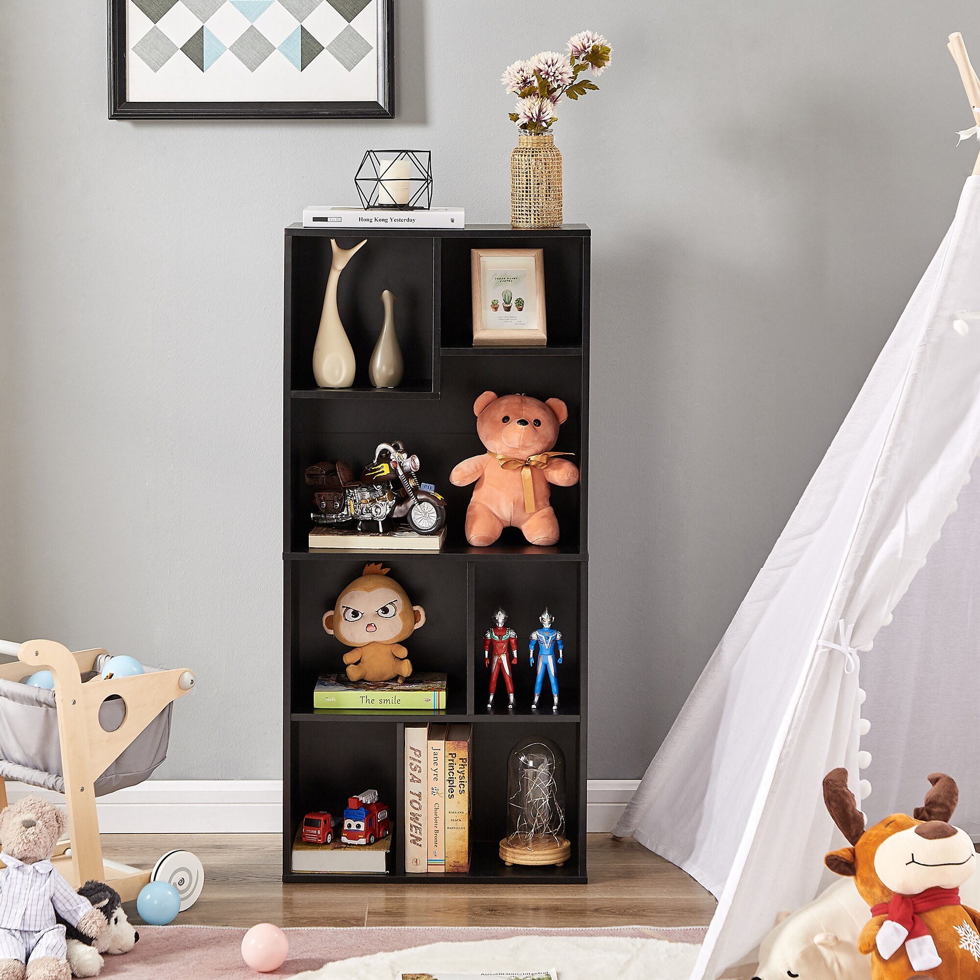 Vecelo LOE-B11-BLK bookcases - View #10