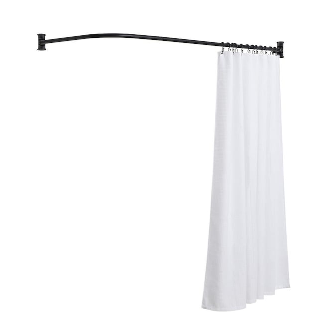Shower Curtain Rod, L Shaped Tension Shower Curtain Rod