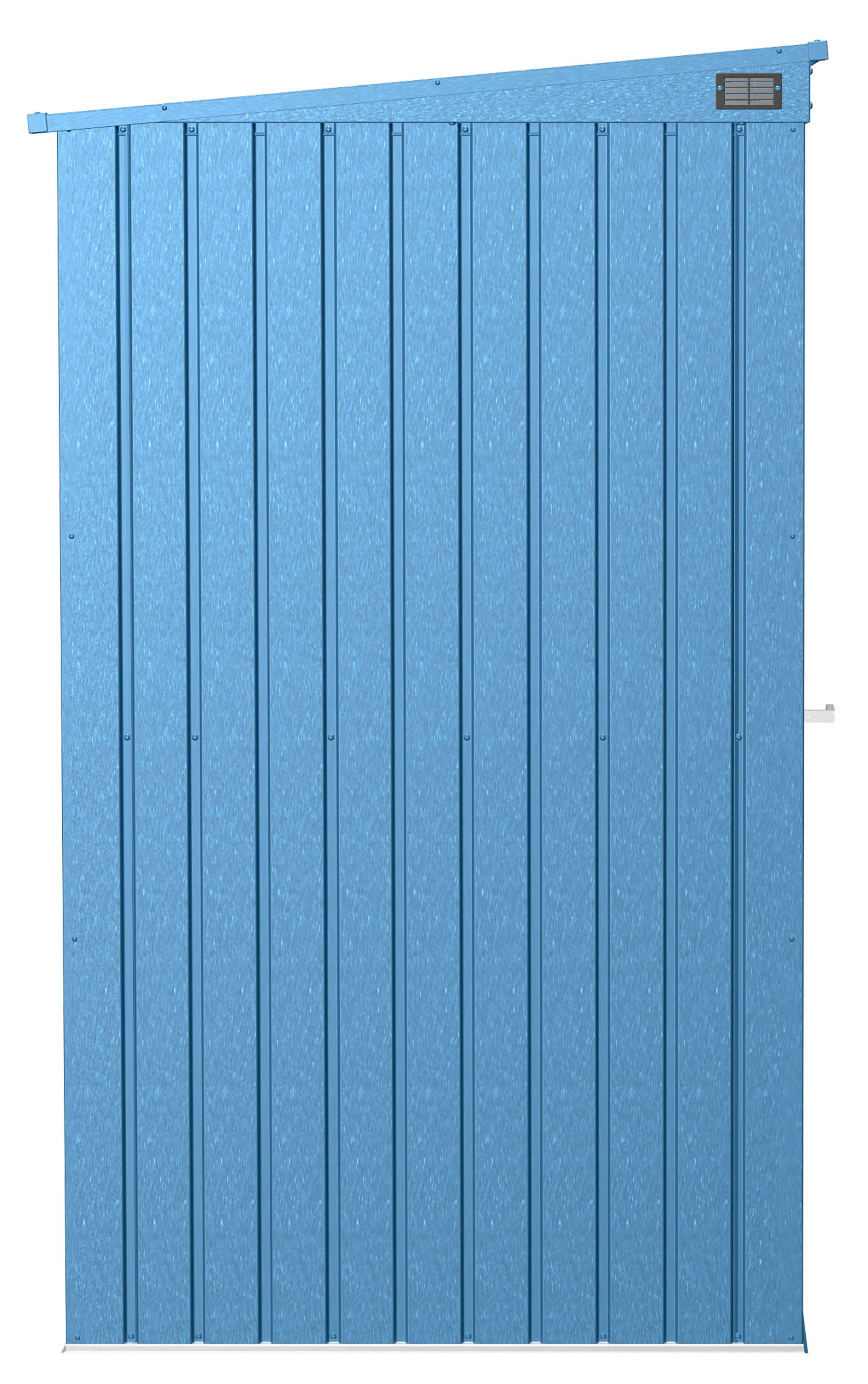 Elite 6 ft. x 4 ft. Blue Grey Metal Storage Shed