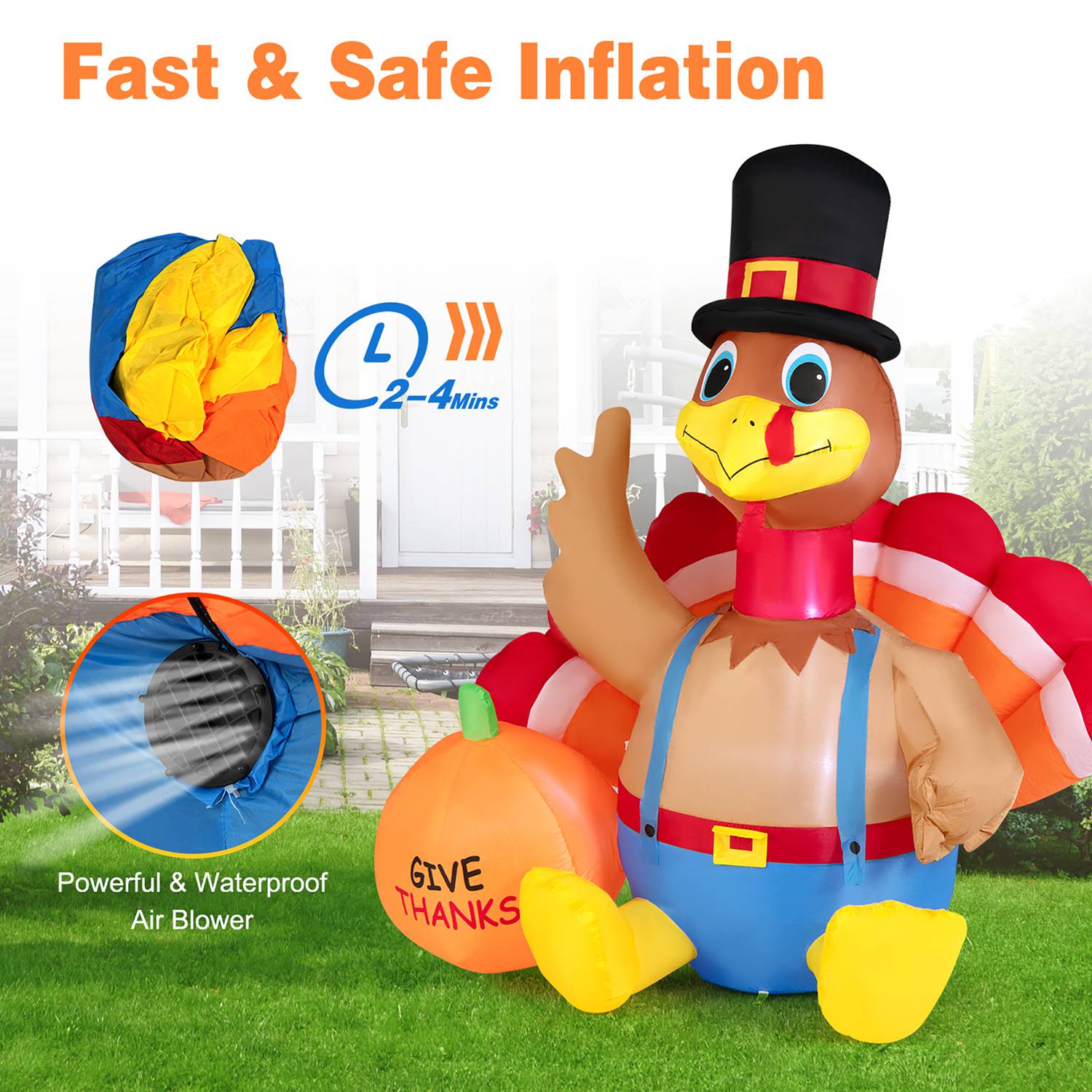 Costway CSHY002860 Christmas-Inflatables - View #5