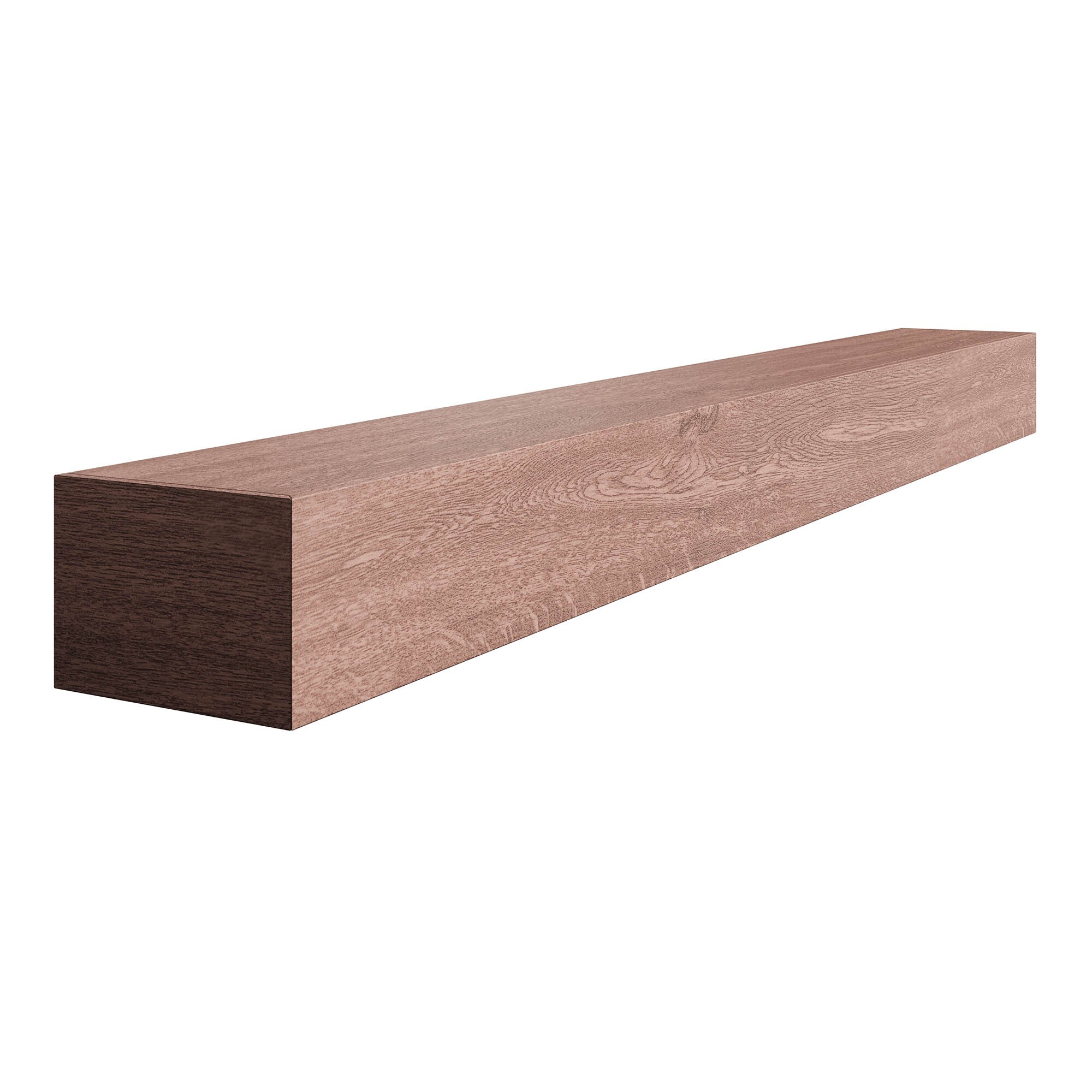 Ornamental Mouldings ARCHDALE-5NATROA 60-in W x 5-in H x 7.25-in D Natural Red oak Hollow Farmhouse Fireplace Mantel