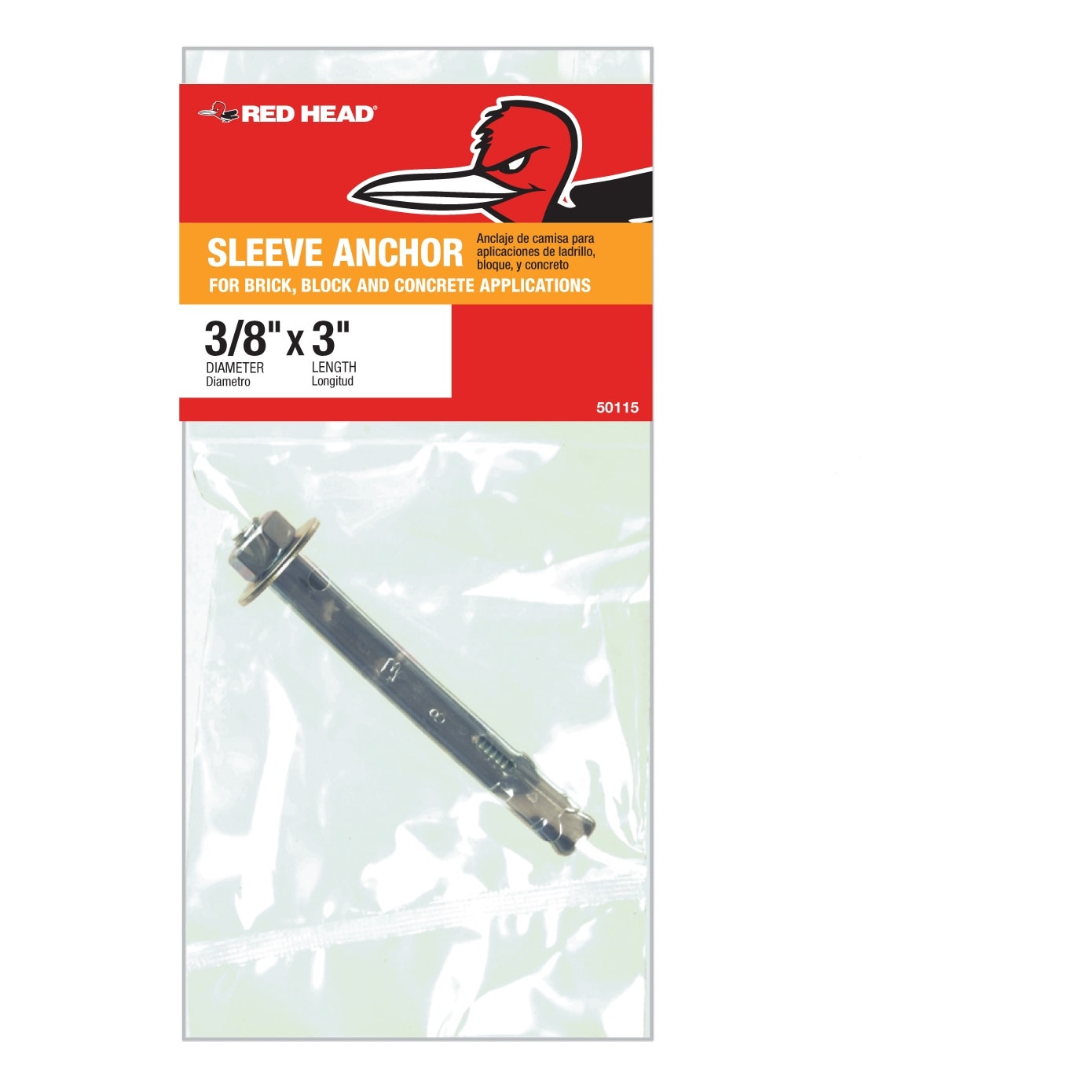 Red Head 50115 3/8-in x 3-in Sleeve Anchors