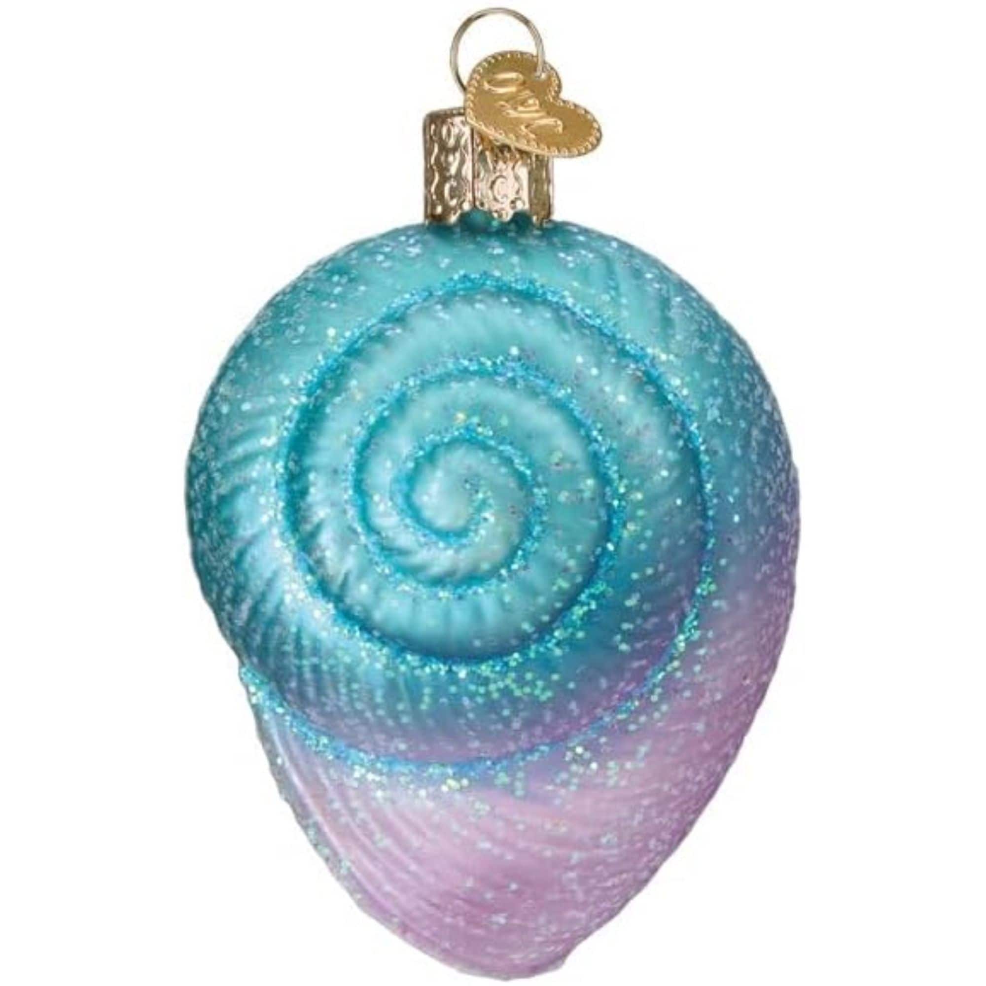 Old World Christmas 729343127013 Blown Glass Ornament for Christmas Tree - Fanciful Spiral Shell