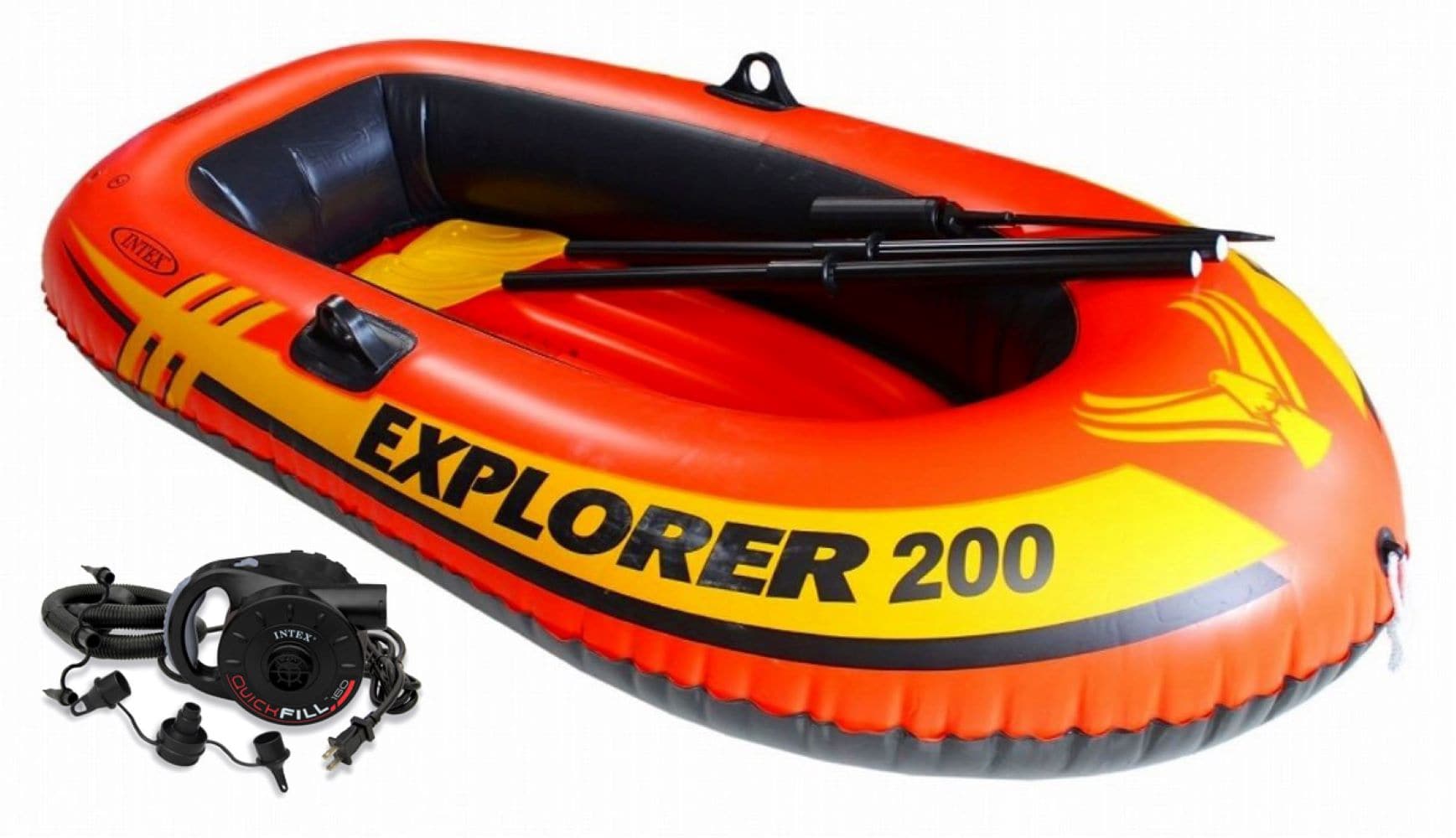 Intex Explorer 200 2 Person Inflatable Boat for sale online