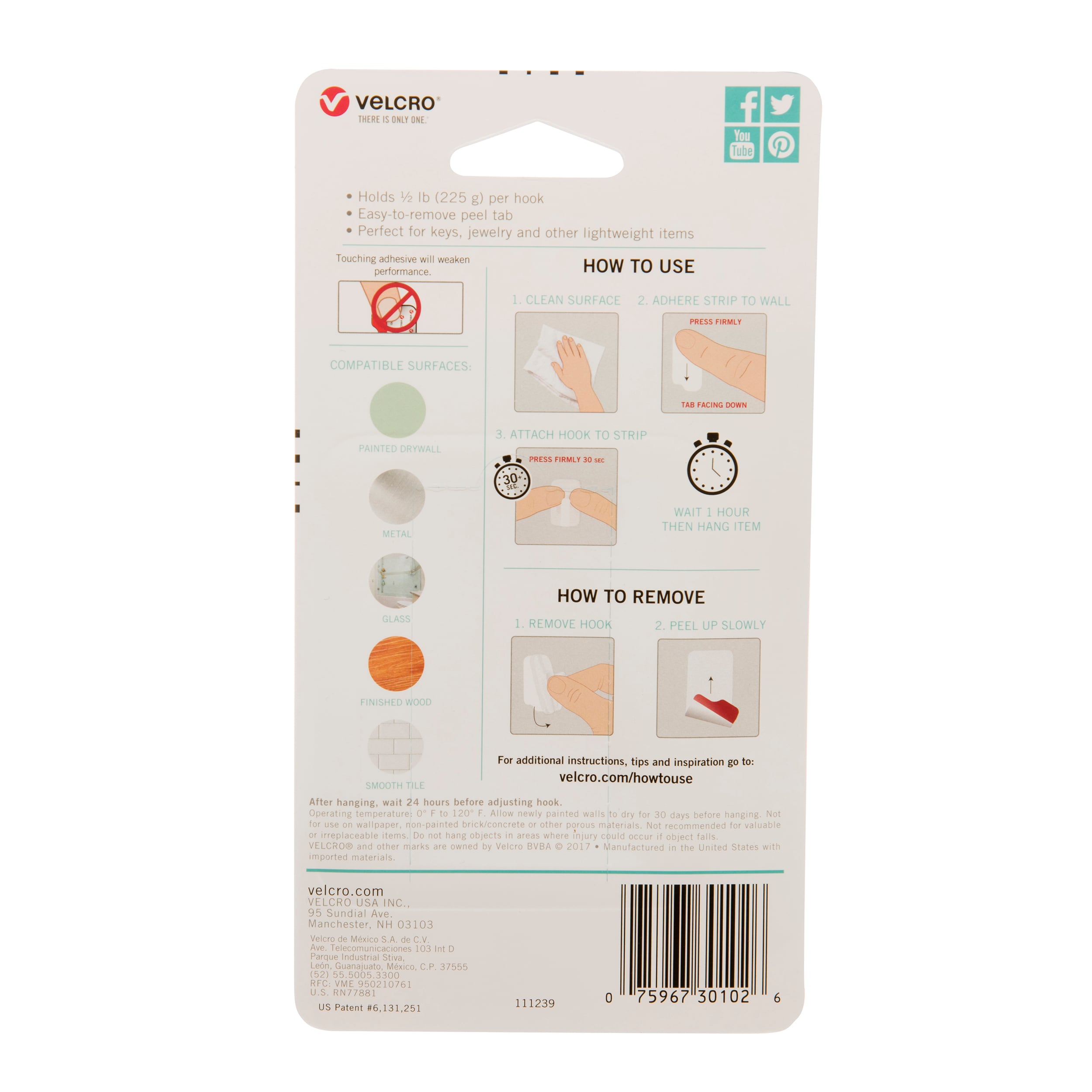 VELCRO Brand VEL-30102-USA Utility-Hooks-Racks - View #2