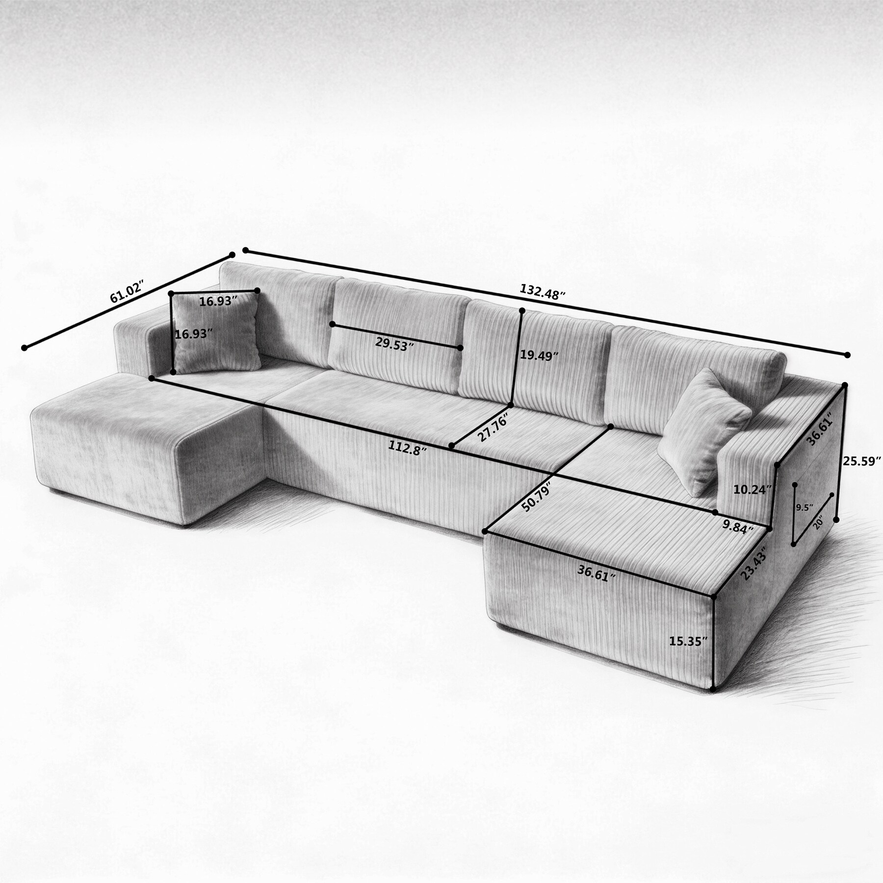 SINOFURN SYG7800004BG Sofas-Loveseats - View #3