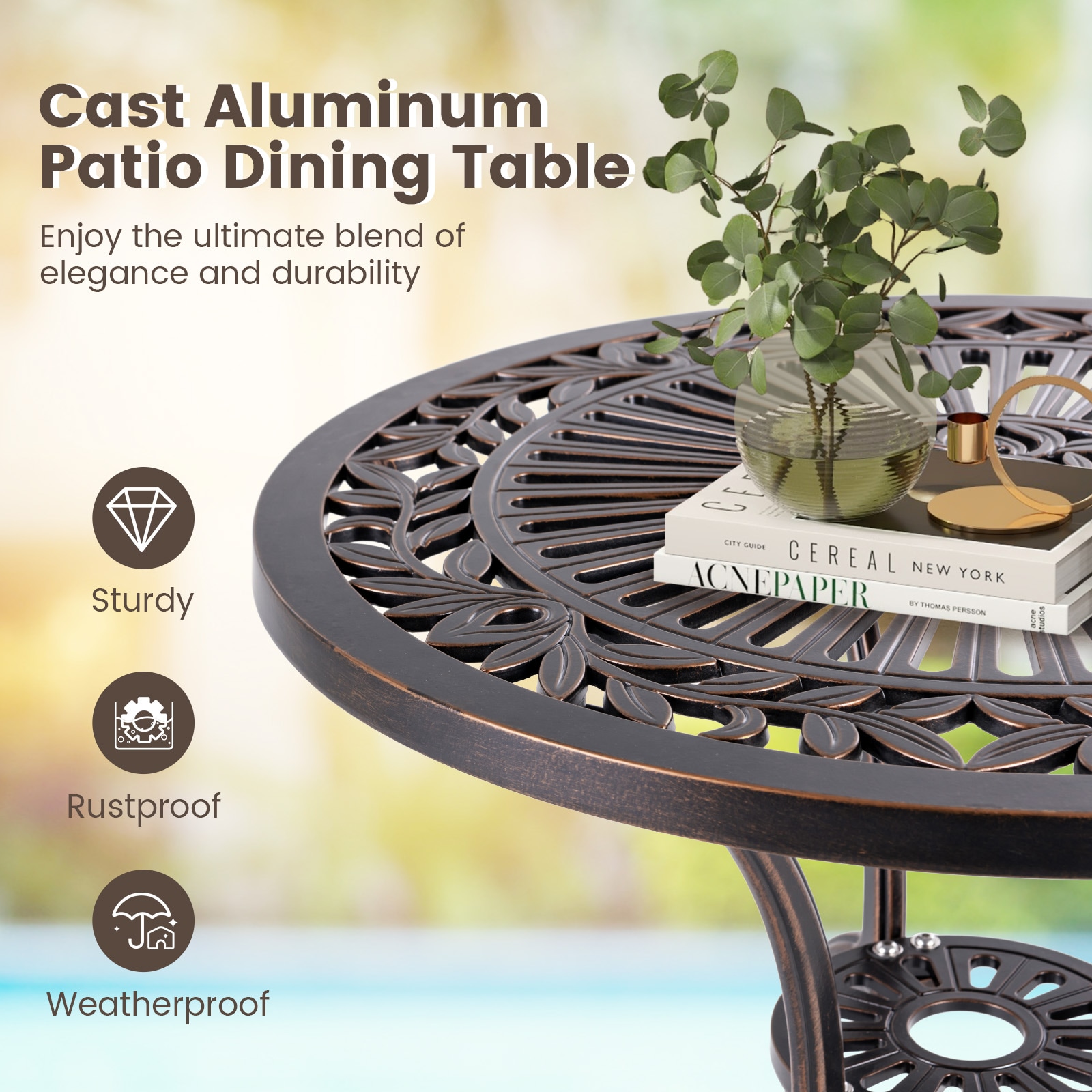 Forclover HBV-474WN Patio-Tables - View #6