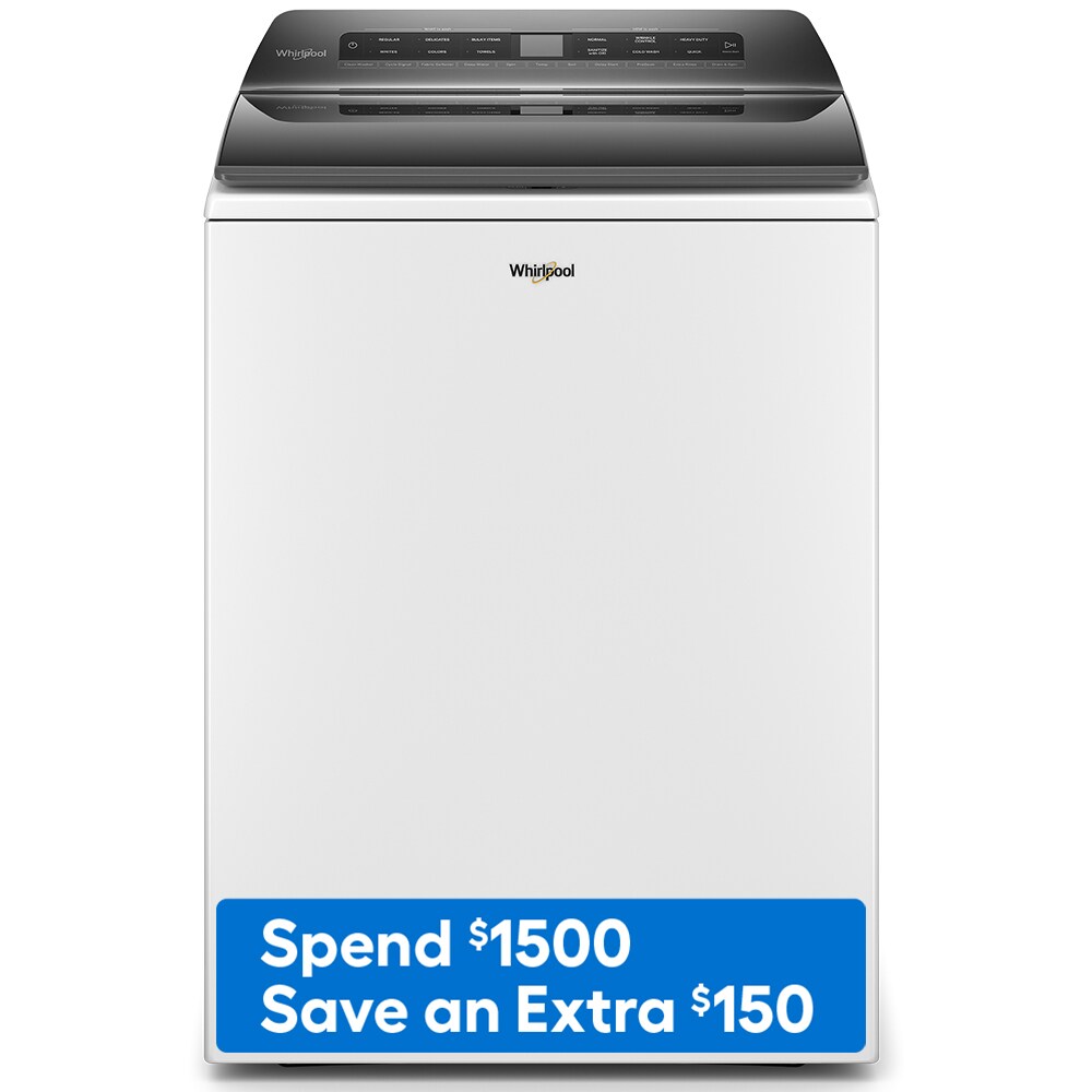 Whirlpool 47 Cu Ft High Efficiency Agitator Top Load Washer White In The Top Load Washers 1426