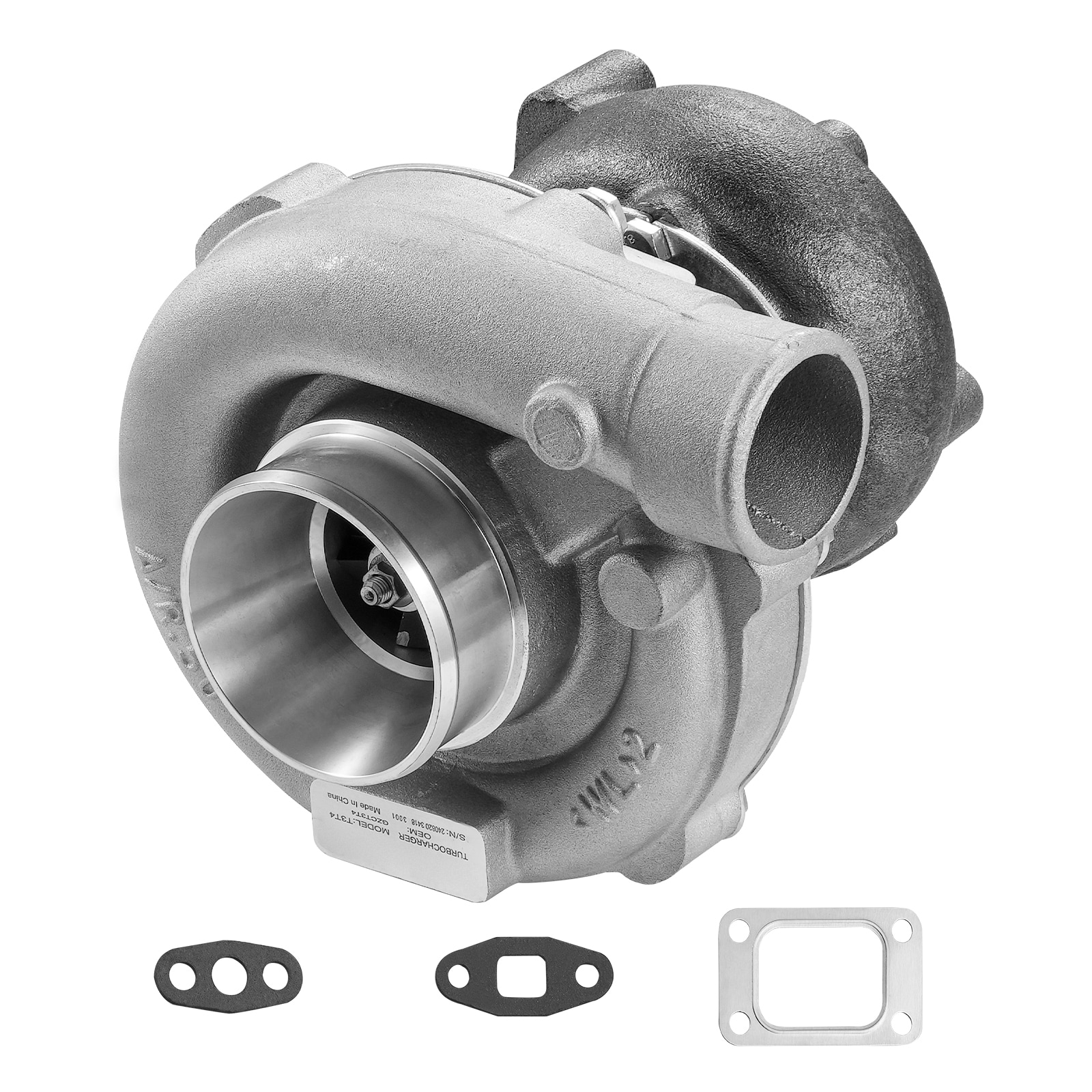 SVOPES SVOPESWLZYQZJ09687V0 Turbo Turbocharger with Gasket Kit. Turbo Charger Replacement for Car Engines. Compatible with 1.5L-4.0L Engine Displacements. Heat Resistance Engine Turbocharger with K418 Alloy Impeller
