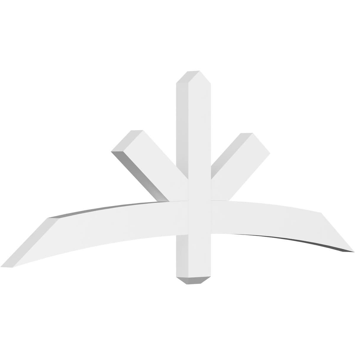 Ekena Millwork GBP060X23X0204ALB00 Alberta White PVC Gable bracket