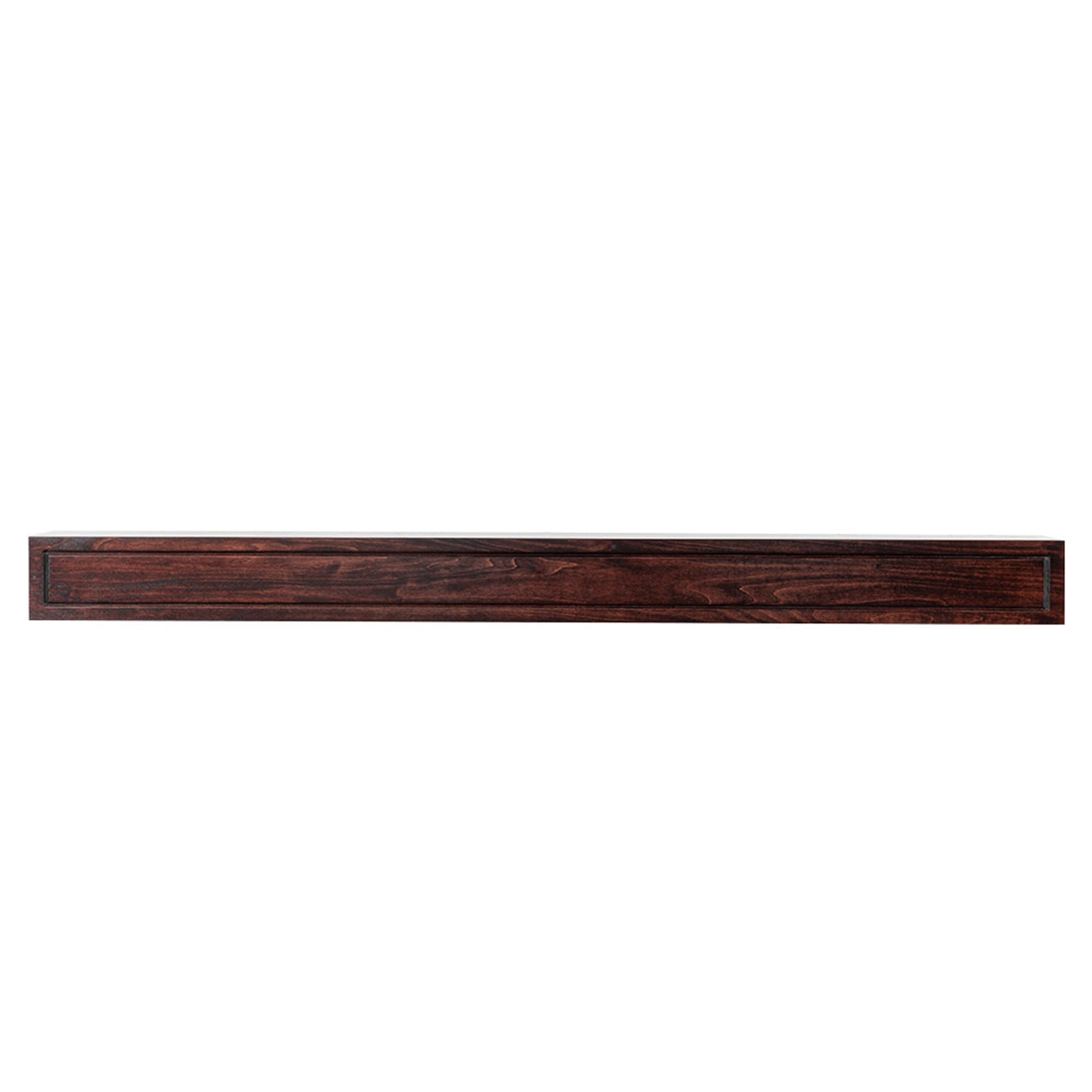 Modern Ember 48-in W x 5-in H x 9-in D Red Mahogany Poplar Hollow Contemporary Fireplace Mantel LOTTA-48-POPS-RMS Sansujyuku sansujyuku.com