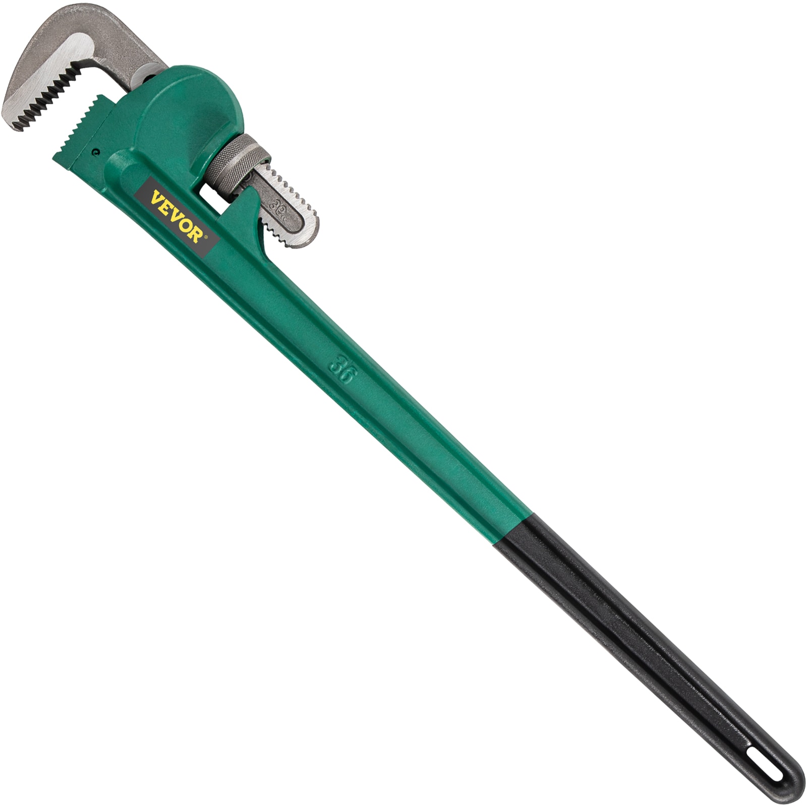 VEVOR 36-in Green Pipe Wrench - Adjustable, Premium Cast Steel, Induction  Hardened Jaw, Maximum Opening 3.4 Inches in the Pipe Wrenches department at