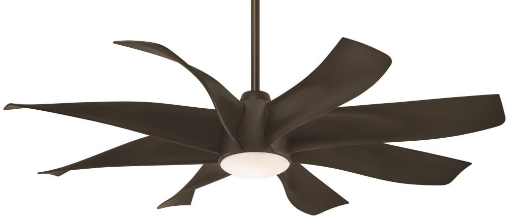 Minka Aire F788L-ORB Dream Star 60-in Oil Rubbed Bronze with Oil Rubbed Bronze Blades Ceiling Fan With Light - Remote Included ( 8 -Blade )