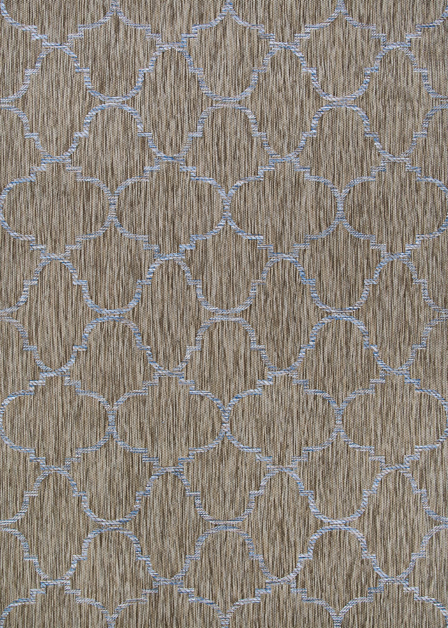 Charm Collection Sand-Ivory Flat Woven Runner Rug 2'2" x 7'6"