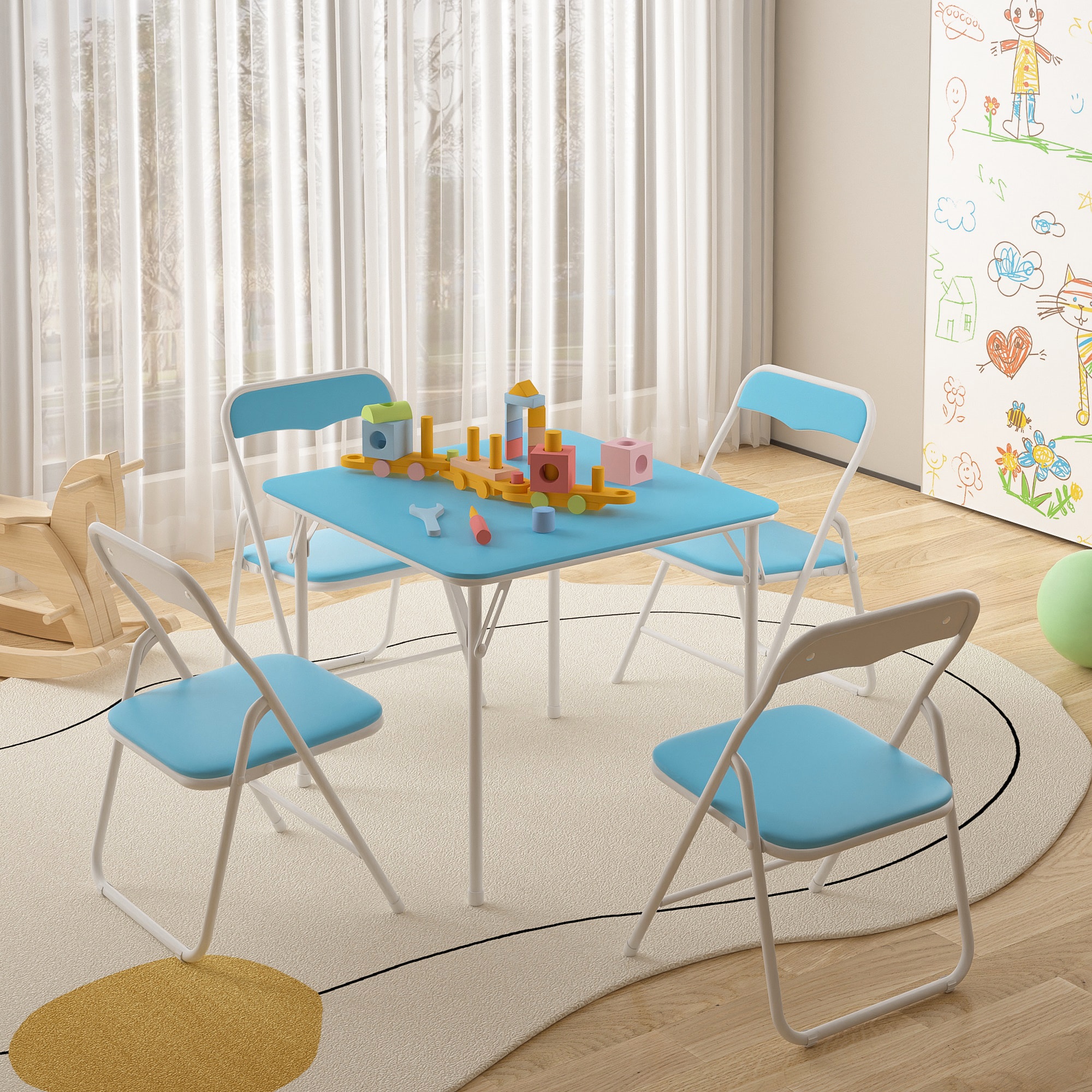 Vecelo LOE-AE-CFT03-BLU Folding-Tables - View #4