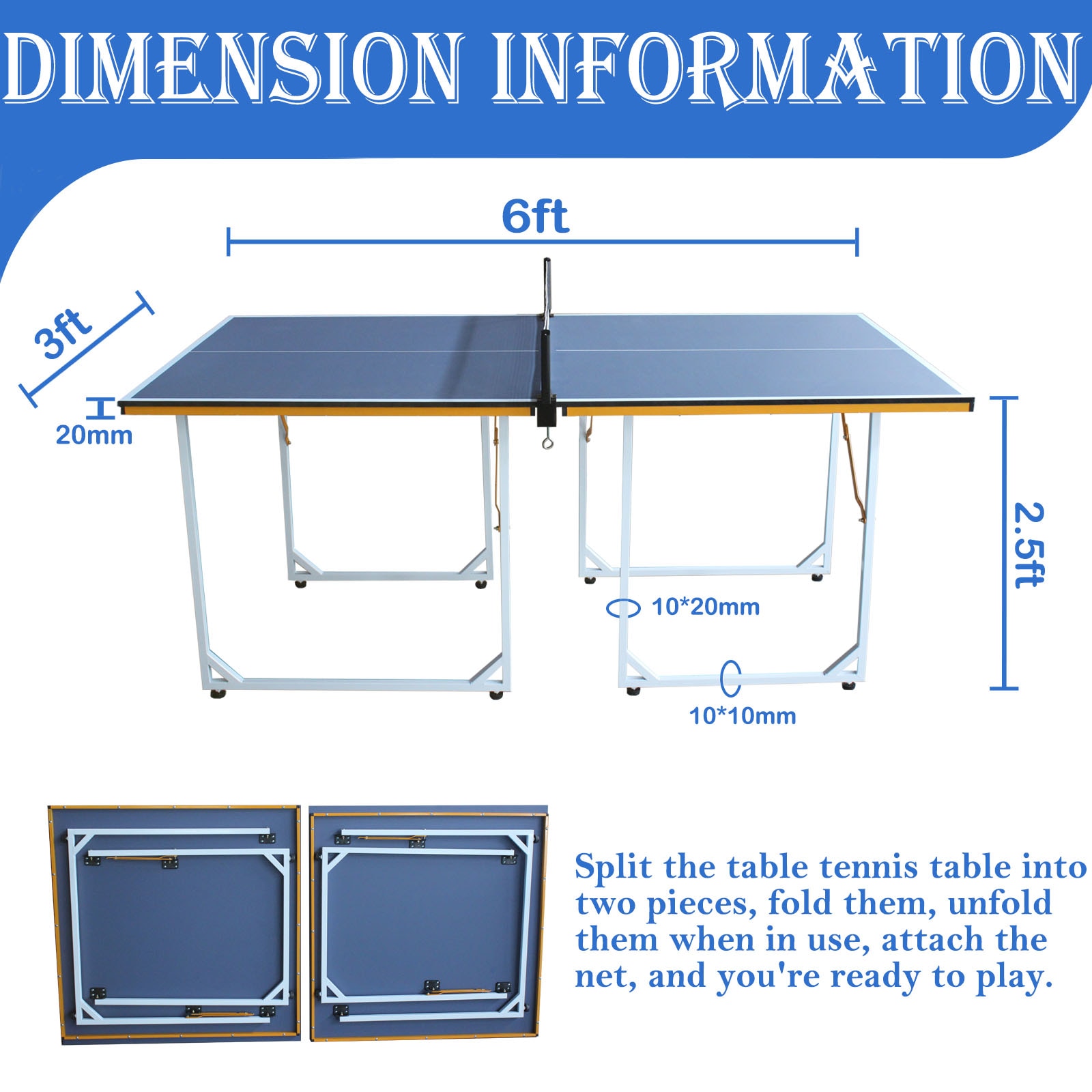 Siavonce XH40AAL Ping-Pong-Table - View #3