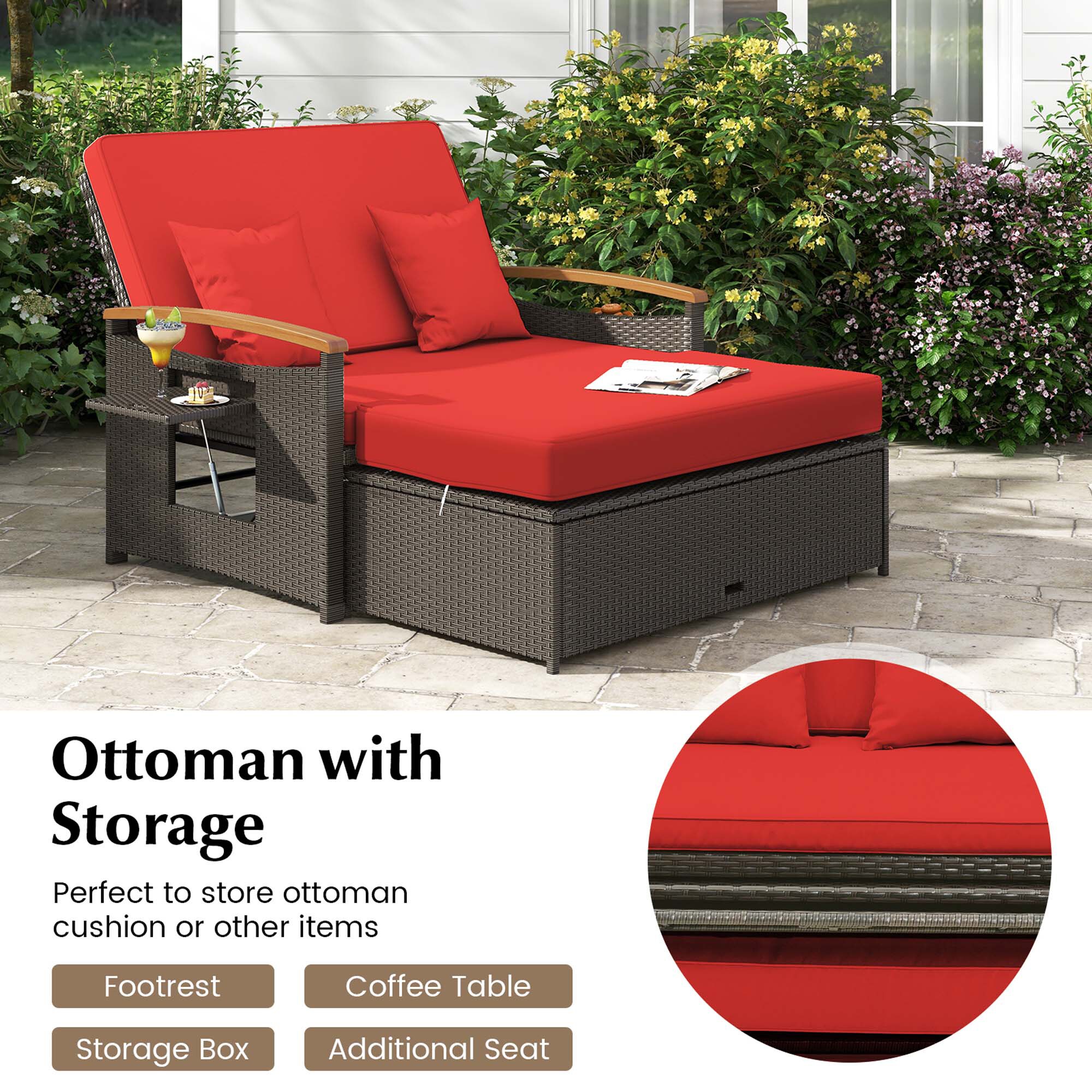 Costway LWS00075 Patio-Sofas-Daybeds - View #6