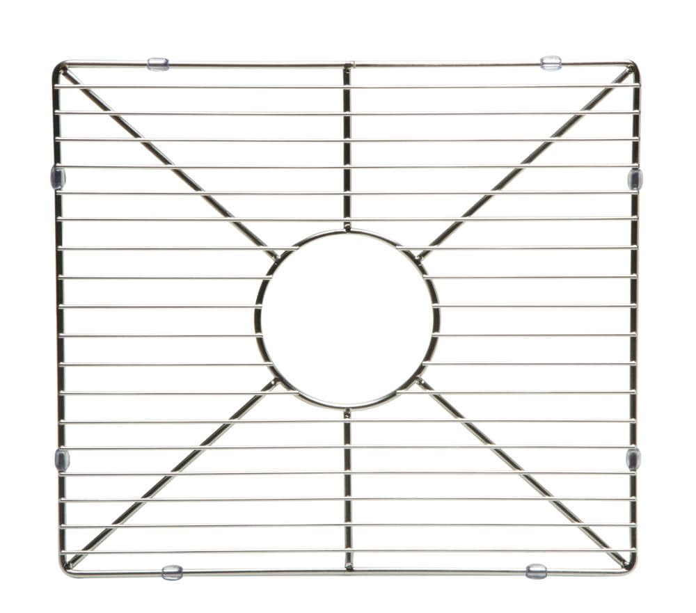 ALFI ABGR3918  brand 14.75-Inches x 16.5-Inches Center Drain Stainless steel Sink grid