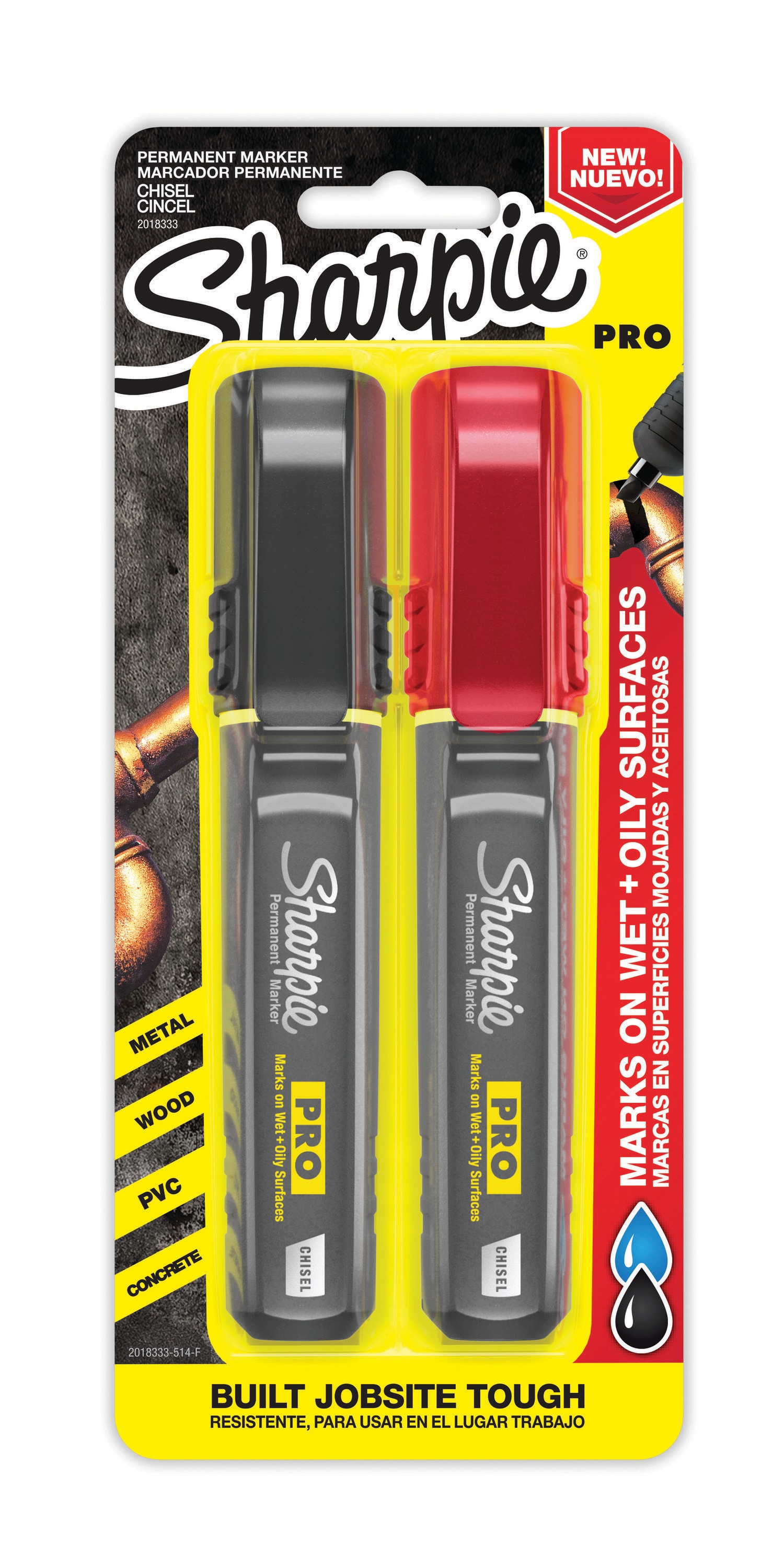 Sharpie 2018333 SH PRO CHISEL 2CD ASST