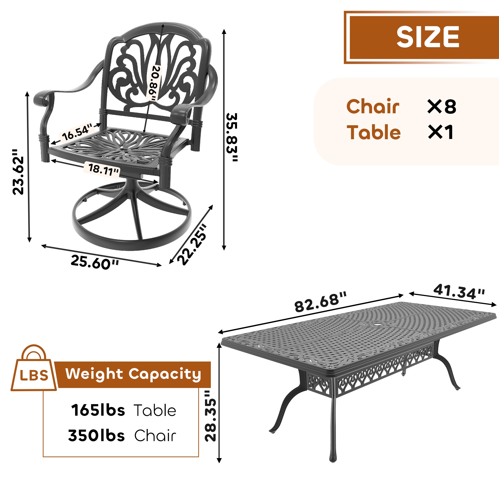 nicesure SLBK6002SC8A1175 Patio-Dining-Sets - View #9