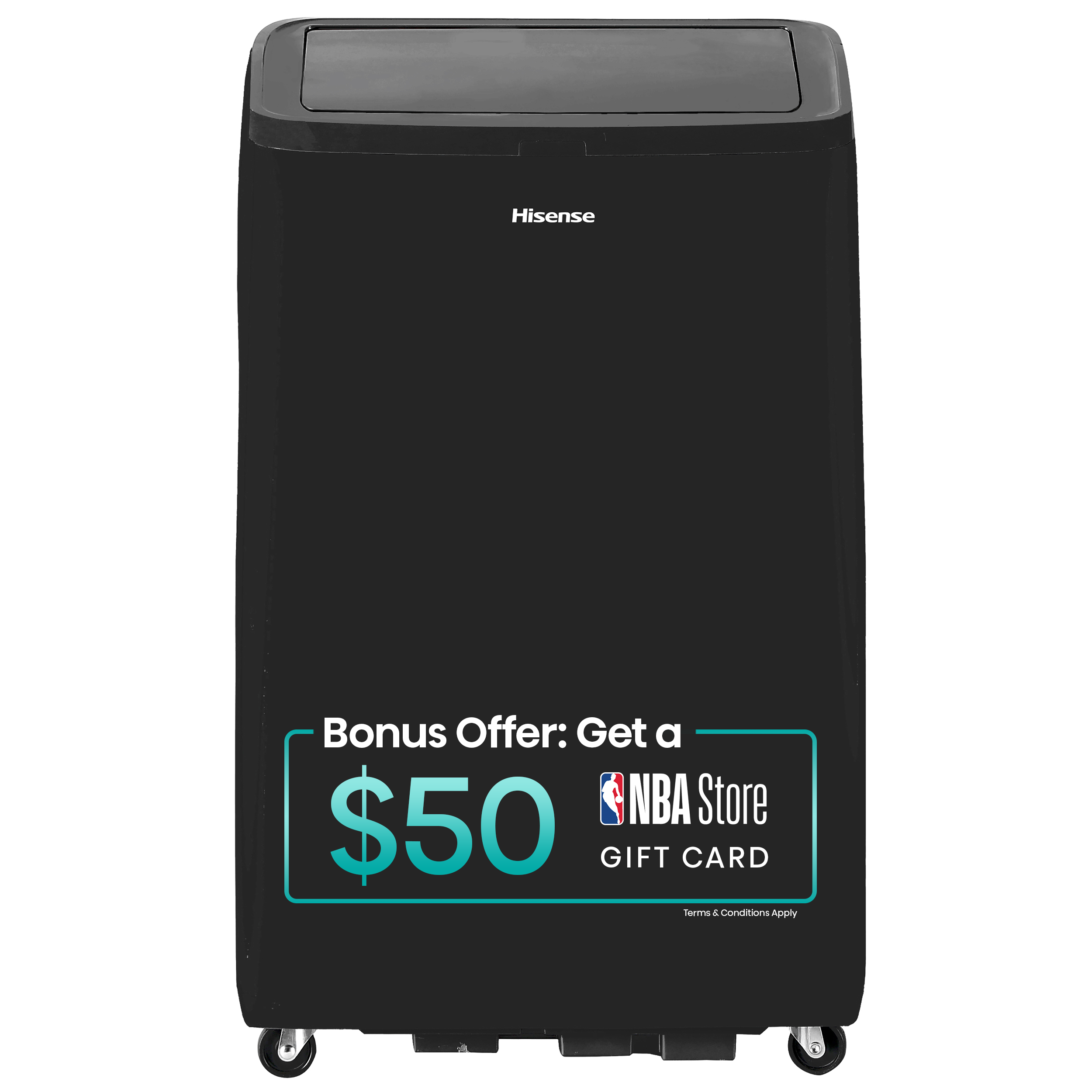 Hisense 10000-BTU DOE (115-Volt) Gray Vented Wi-Fi enabled 