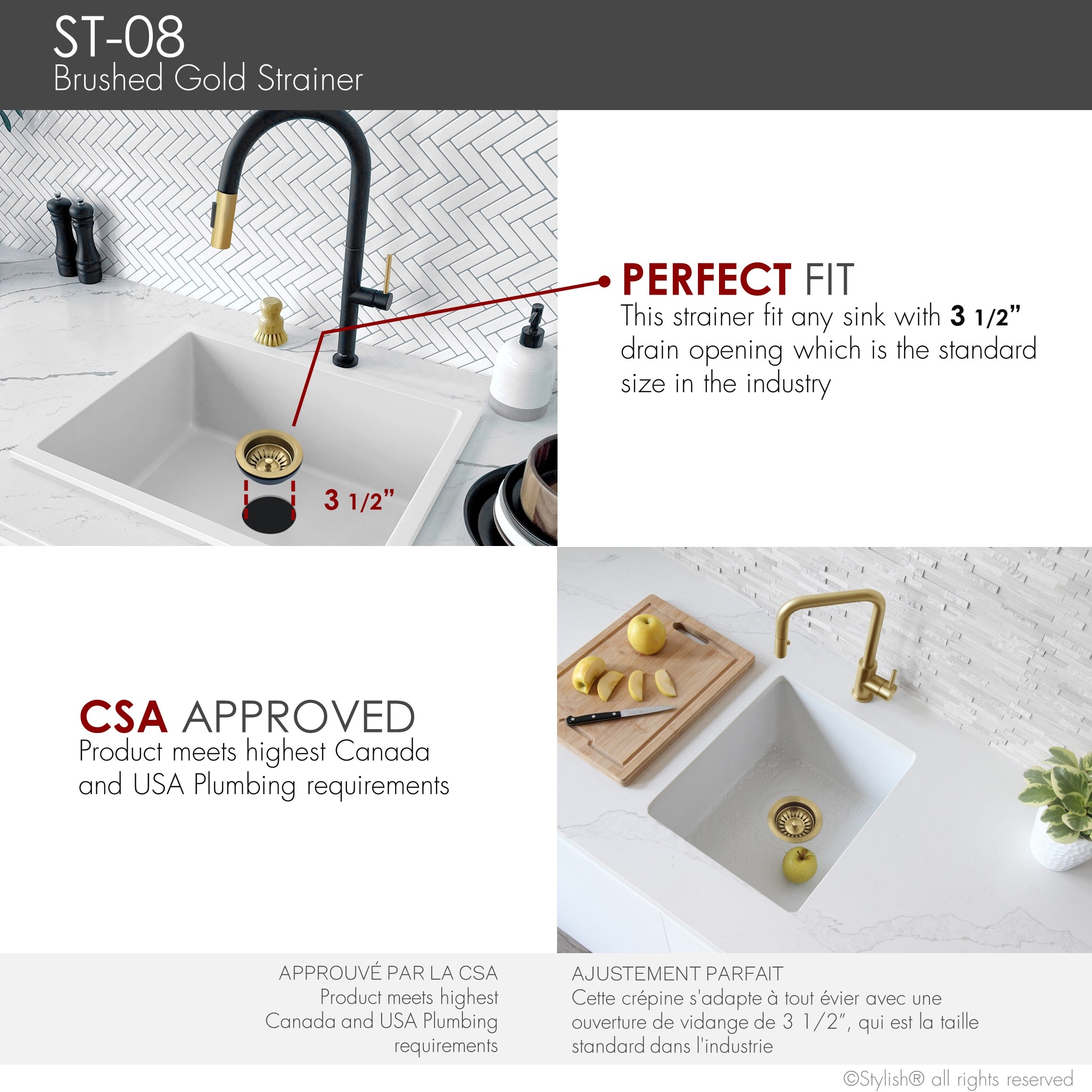 Stylish ST-08 Kitchen-Sink-Strainers - View #9