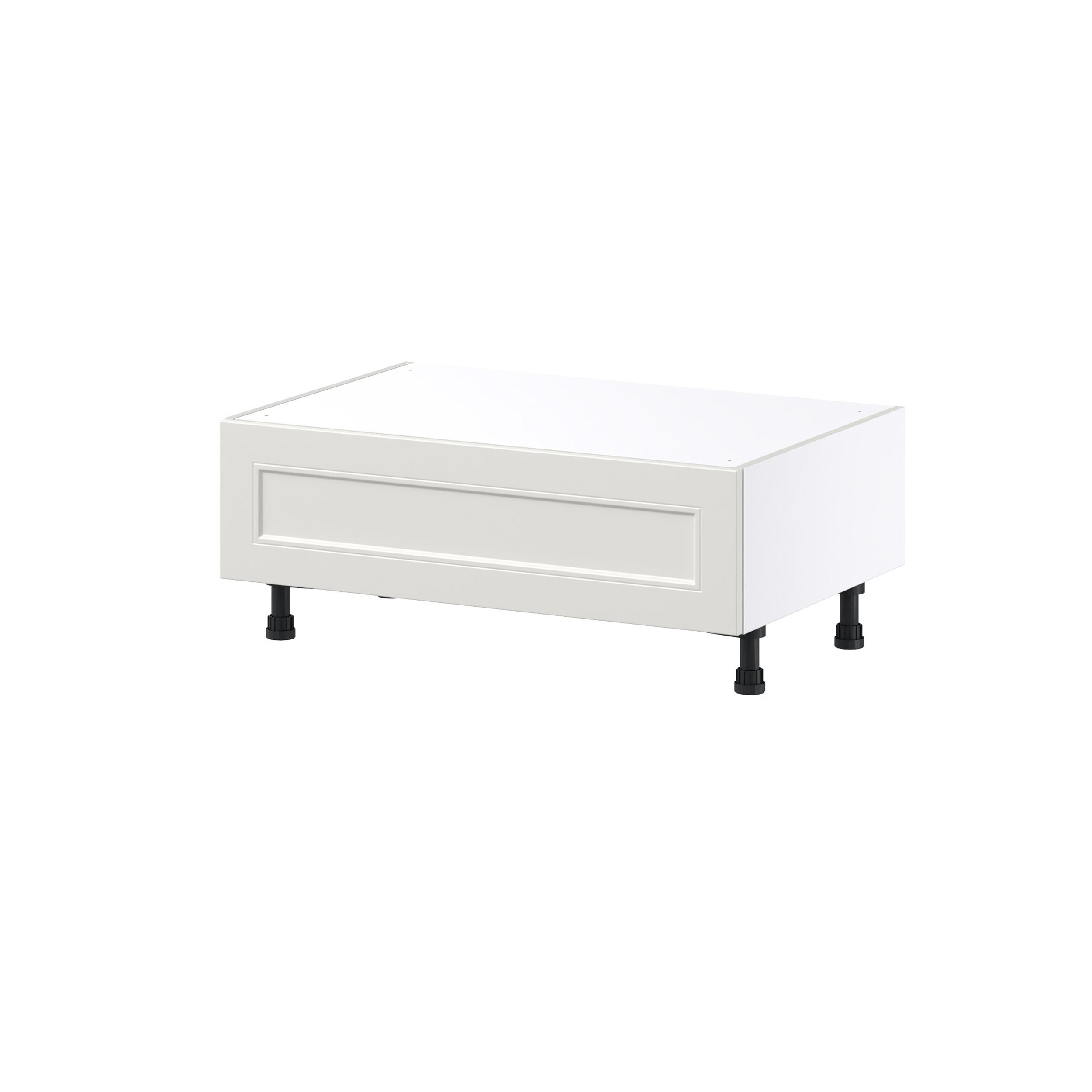 Hugo&Borg DSBWS3610-BE Belcourt 36-in W x 14.5-in H x 24-in D Painted Light Gray Drawer Base Fully assembled Cabinet (Recessed Panel Shaker)