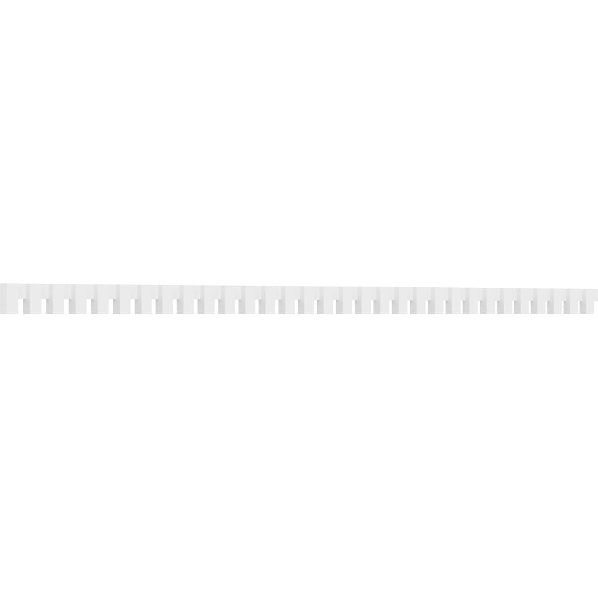 Ekena Millwork DENP03MAT02 Matthews 3-in x 7-ft 9-in Unfinished PVC Crown Moulding