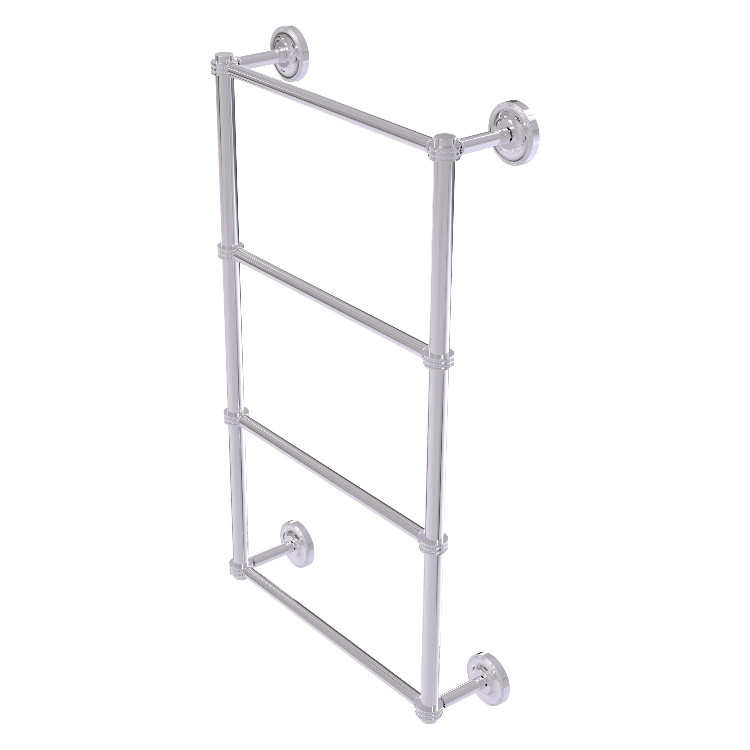 Allied Brass PR-28D-24-PC Prestige Regal 24-in double Polished Chrome Wall mount 4-tier Towel Bar